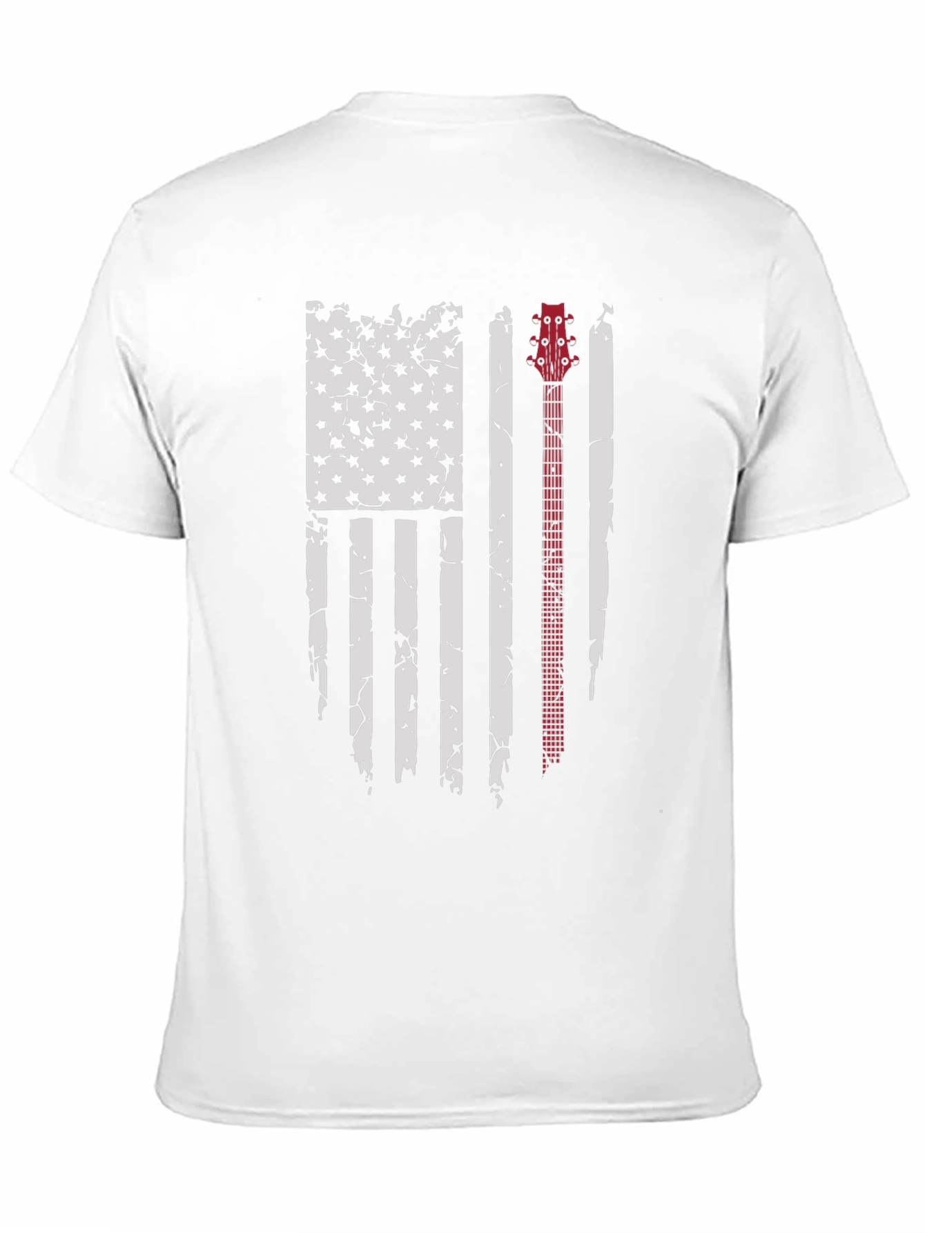 Guitar Flag Distressed Graphic Tee