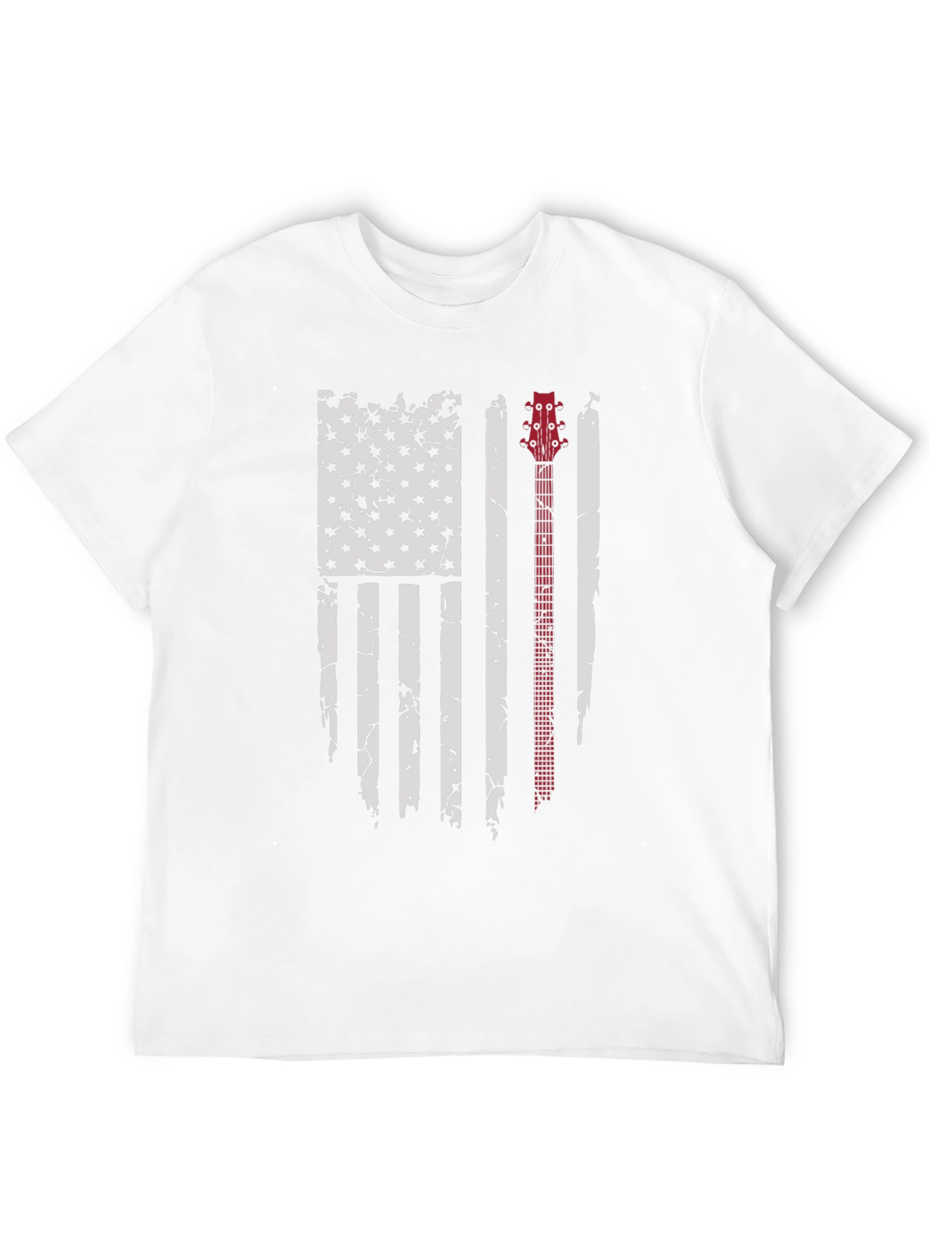 Guitar Flag Distressed Graphic Tee