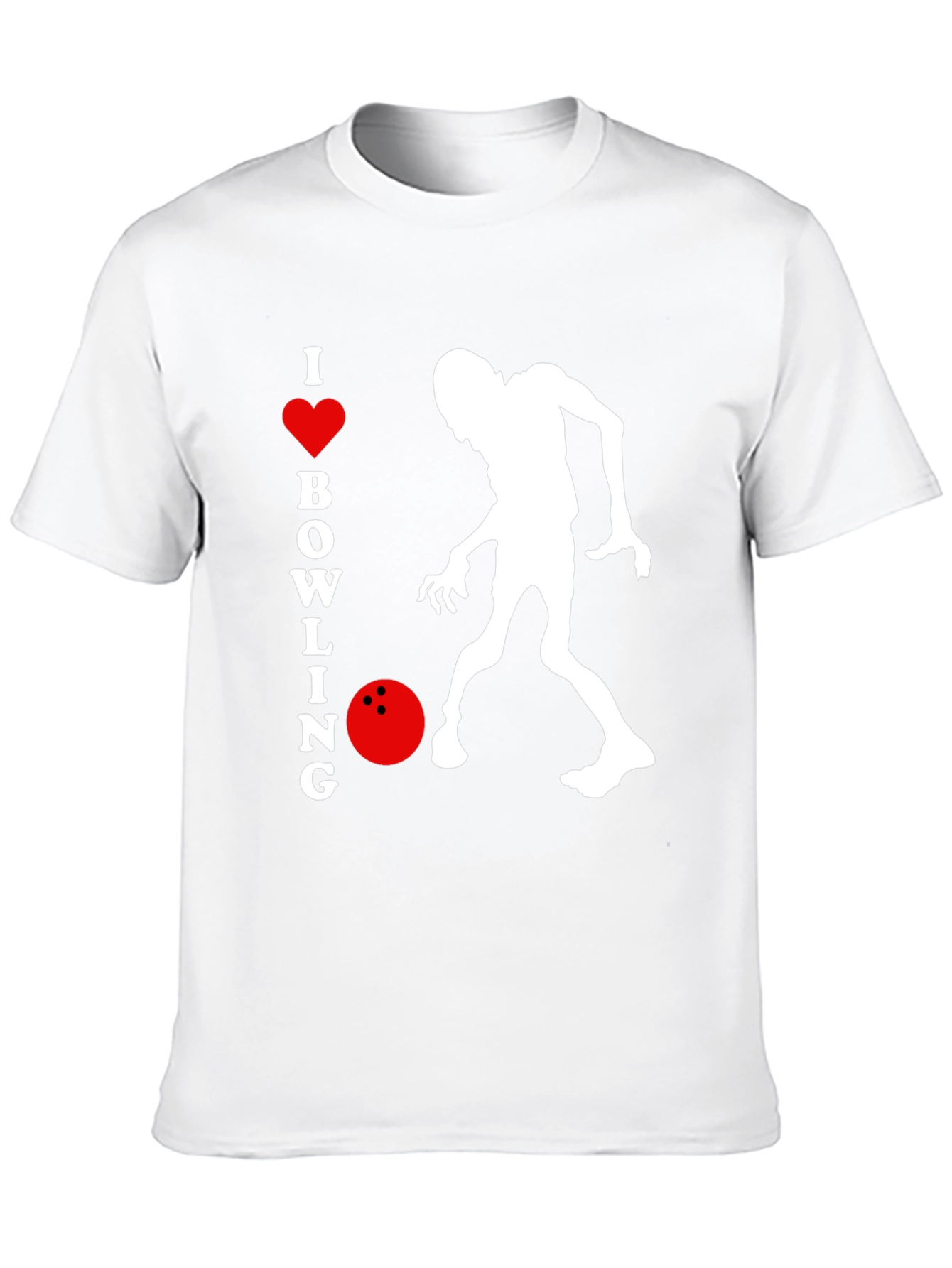 I Love Bowling Zombie T-Shirt