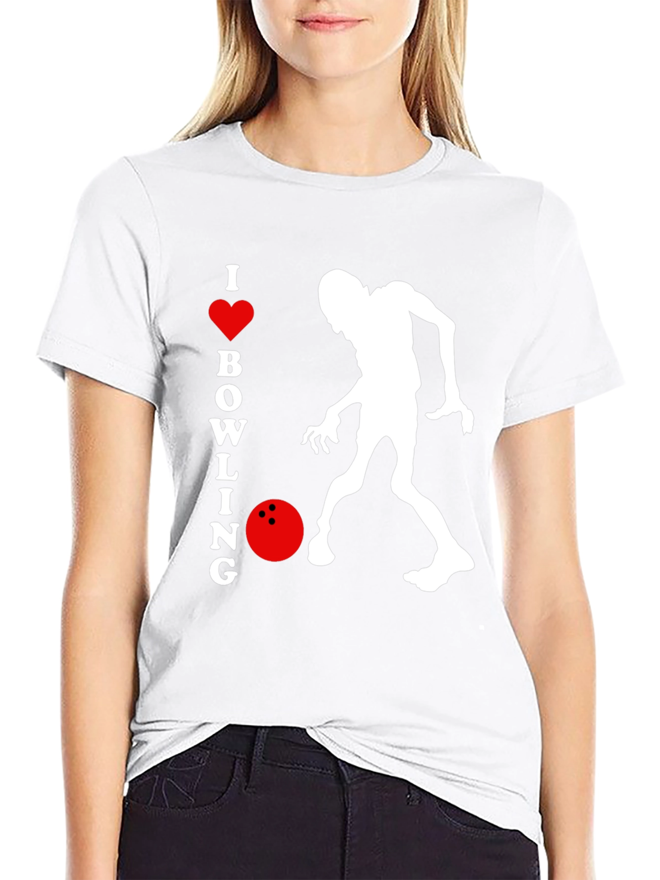 I Love Bowling Zombie T-Shirt