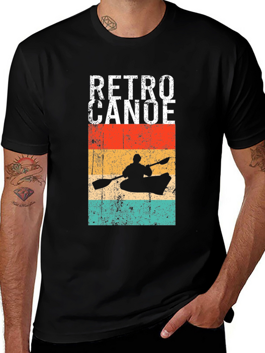 Retro Canoe Graphic T-Shirt