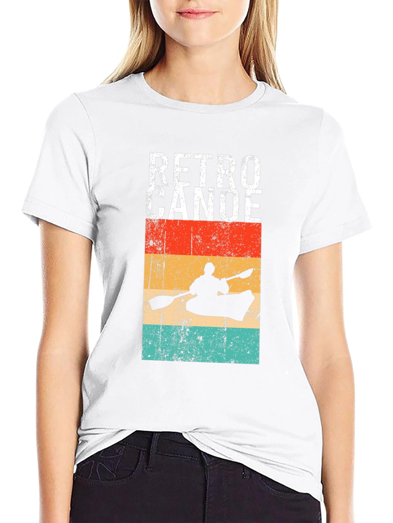 Retro Canoe Graphic T-Shirt