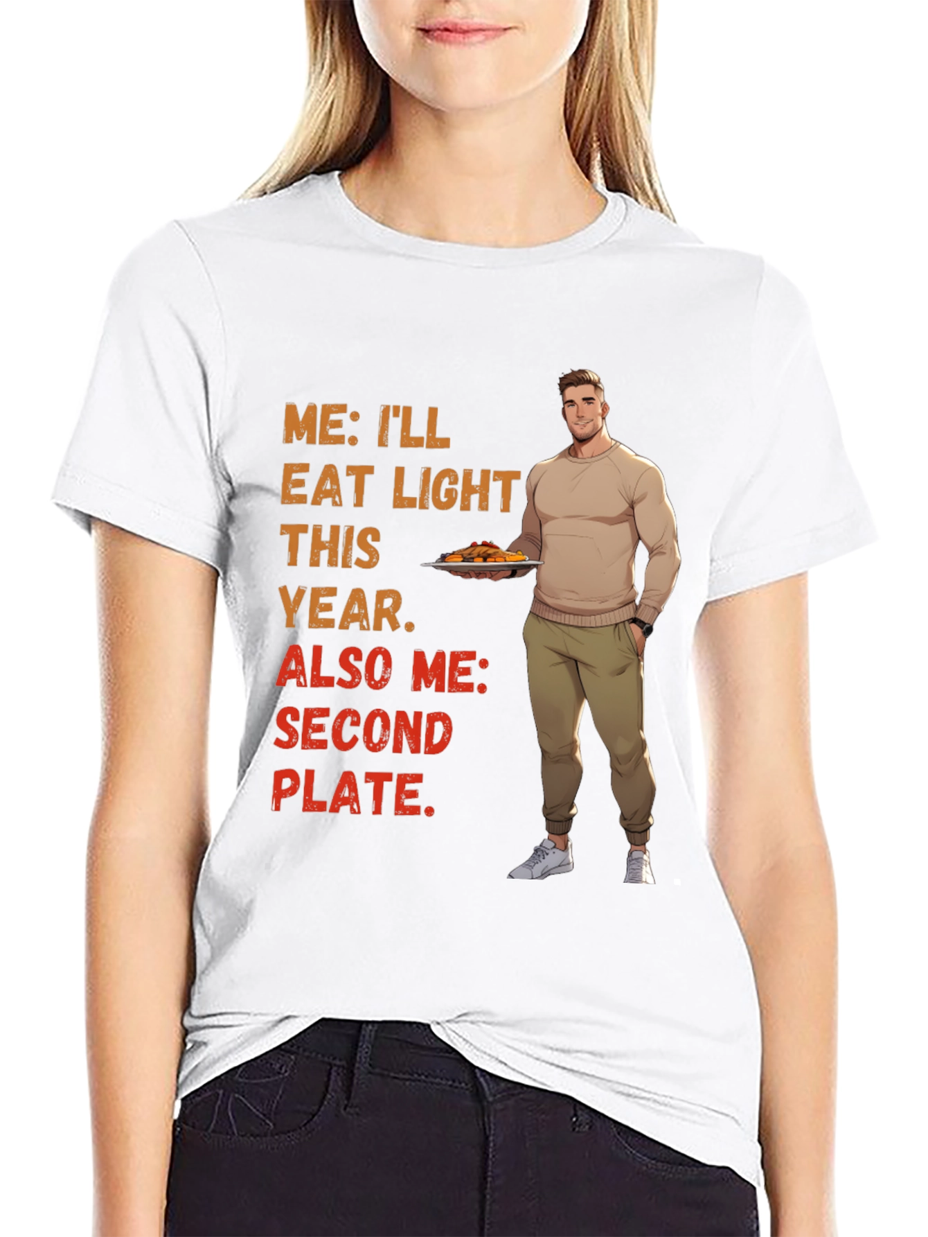 Funny Second Plate T-Shirt
