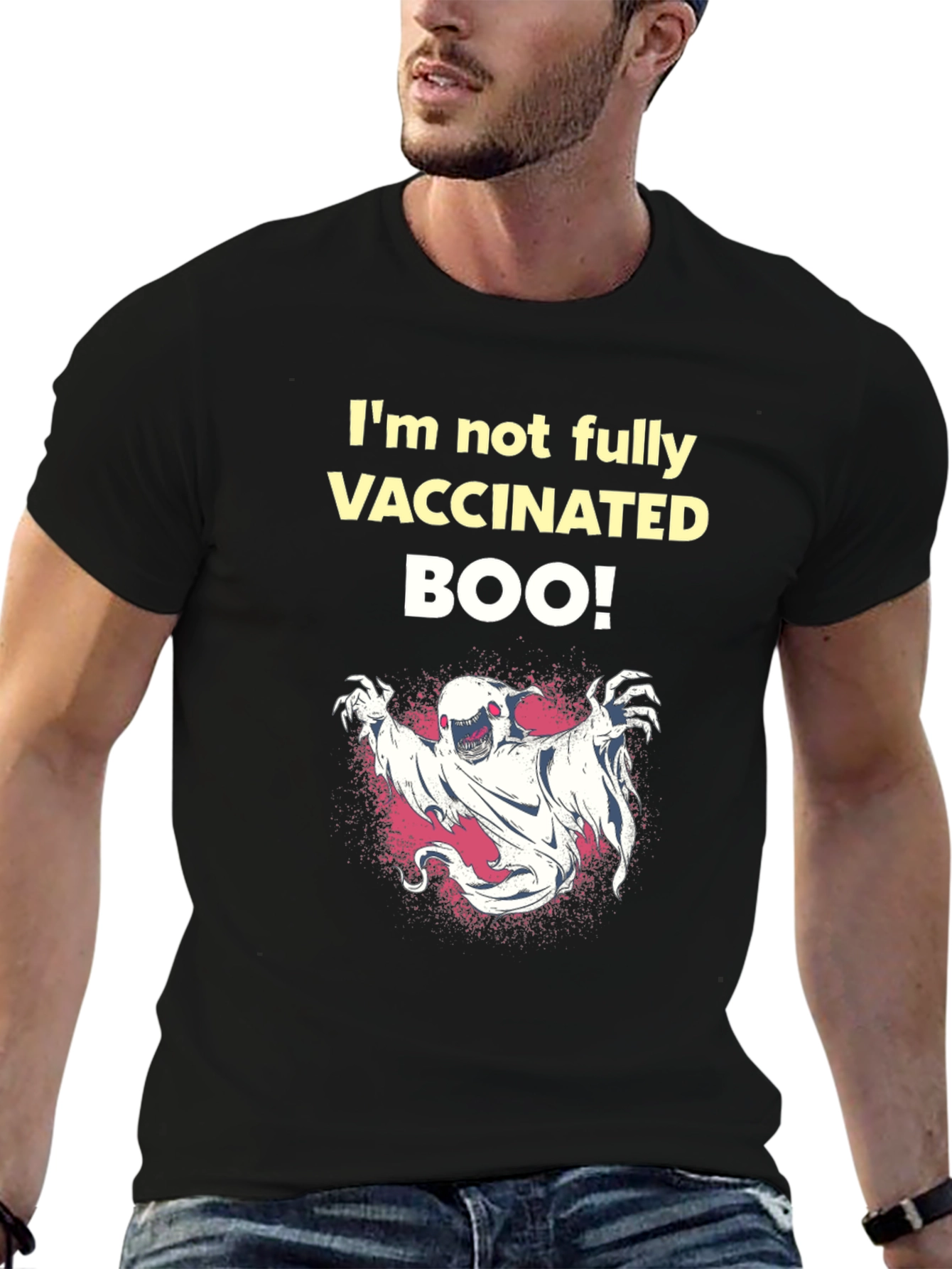 Vaccinated Boo! T-Shirt - Halloween Humor Tee