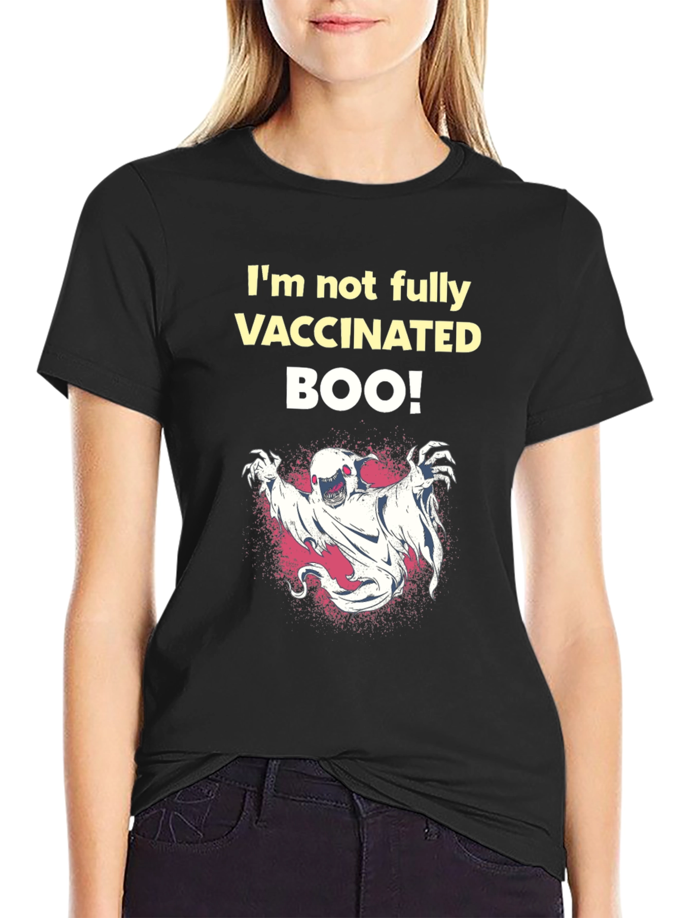 Vaccinated Boo! T-Shirt - Halloween Humor Tee