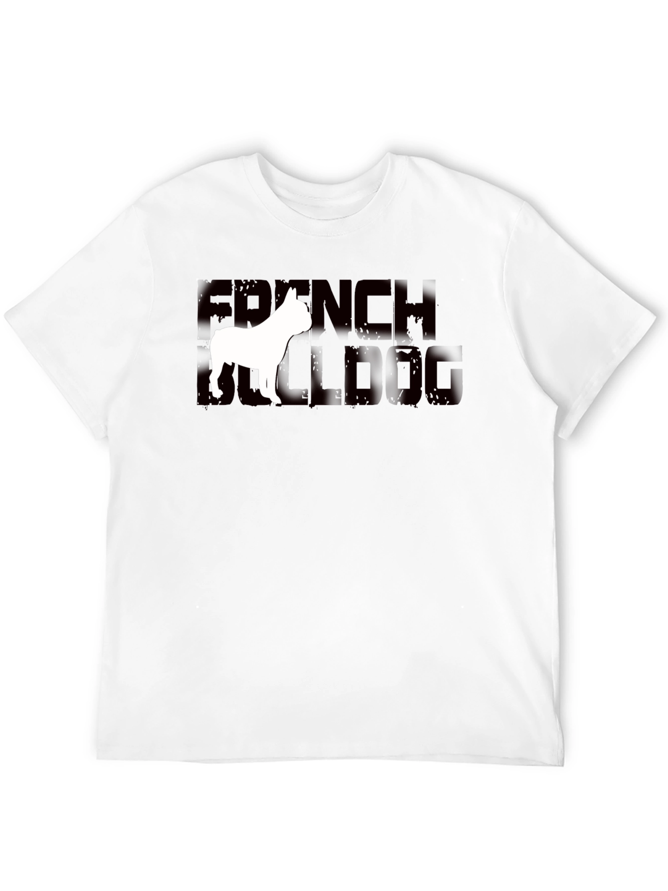 French Bulldog Graphic Tee - Unisex Black Cotton T-Shirt