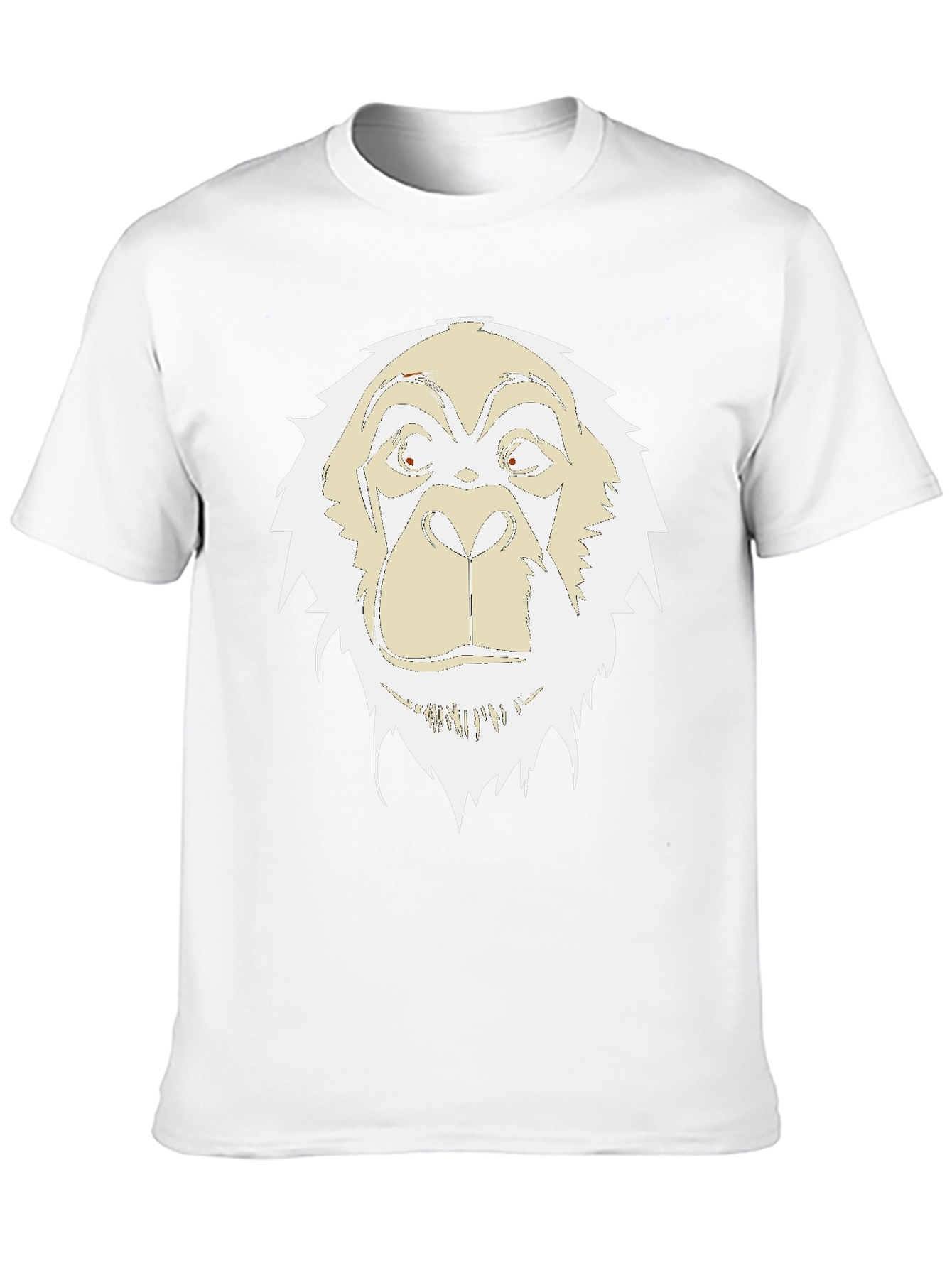 Unique Gorilla Graphic Print Black T-Shirt