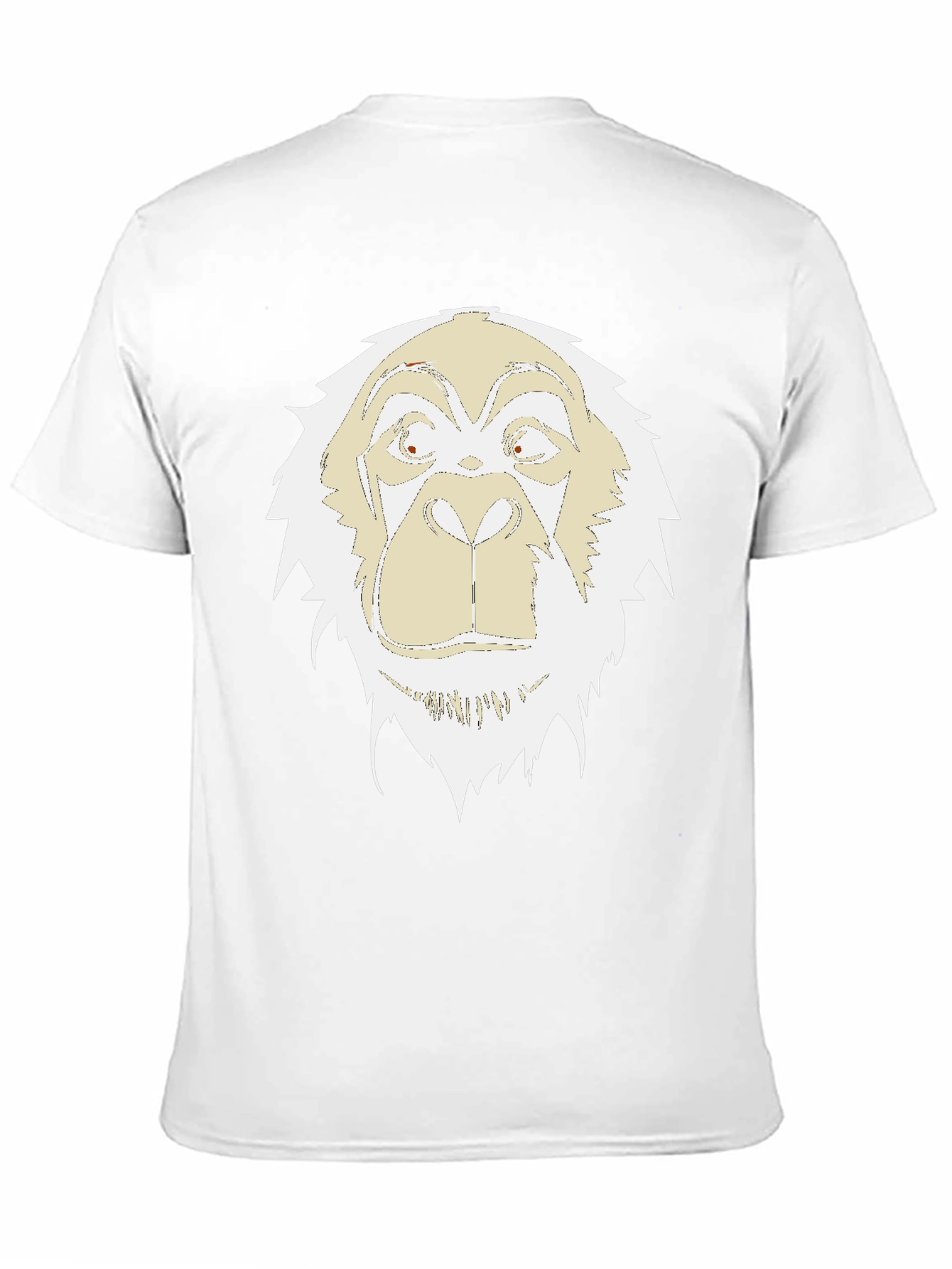 Unique Gorilla Graphic Print Black T-Shirt