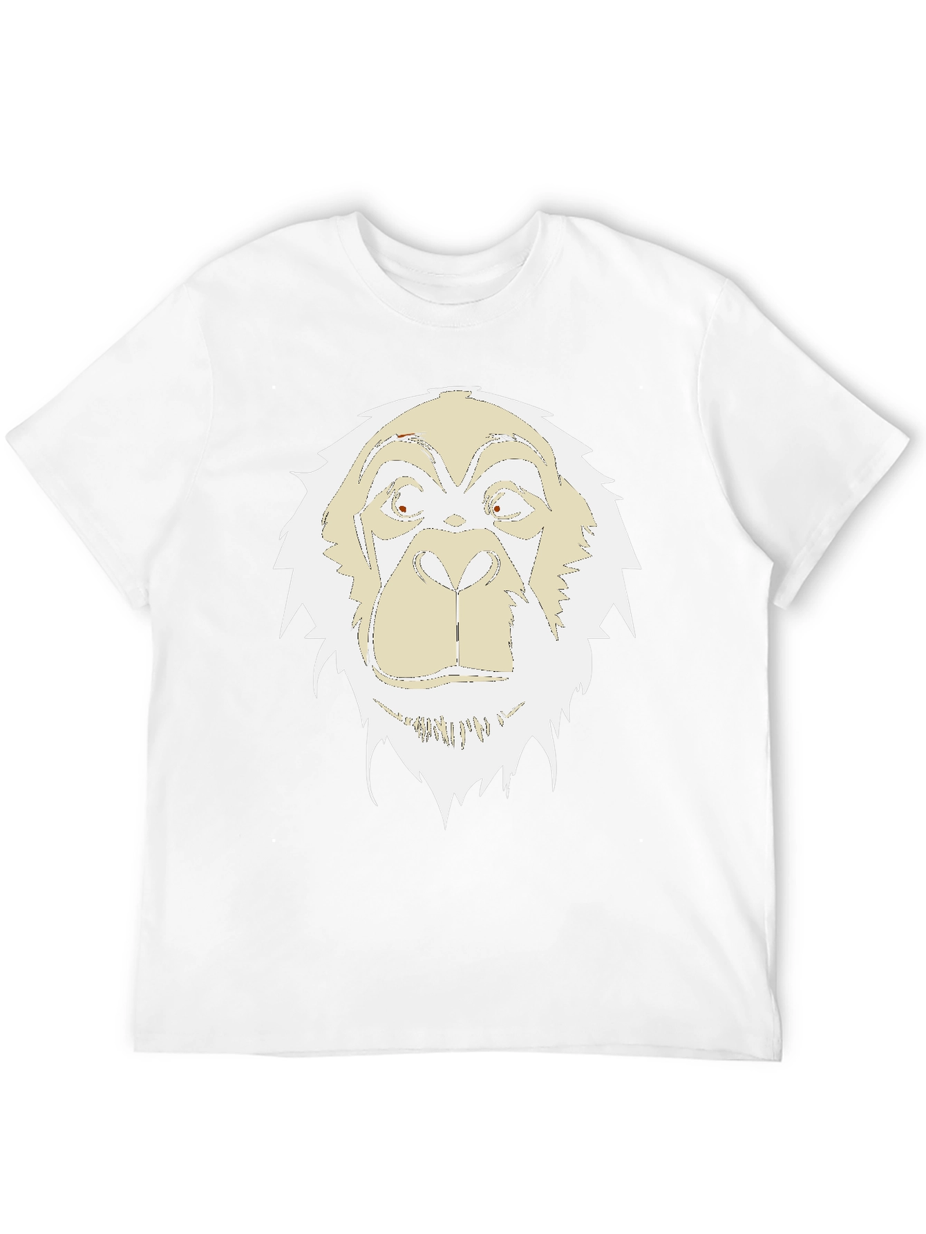 Unique Gorilla Graphic Print Black T-Shirt