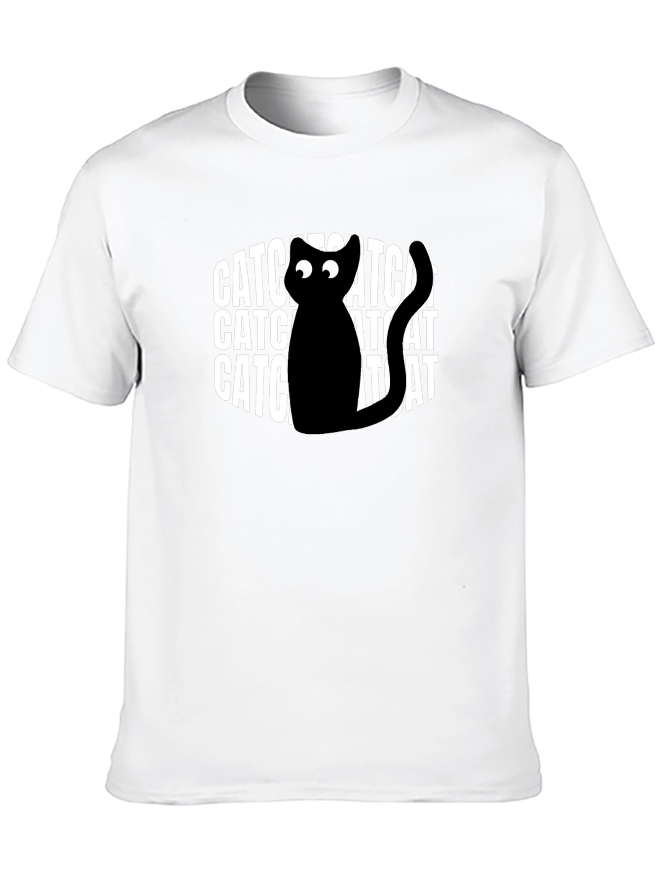 Catchat Black Graphic T-Shirt