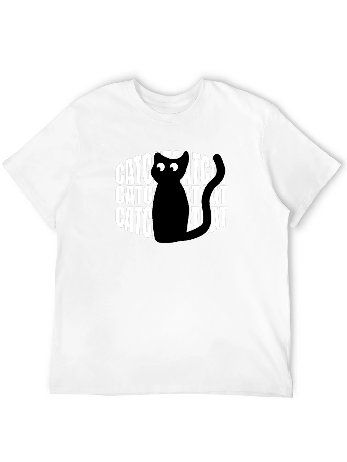 Catchat Black Graphic T-Shirt