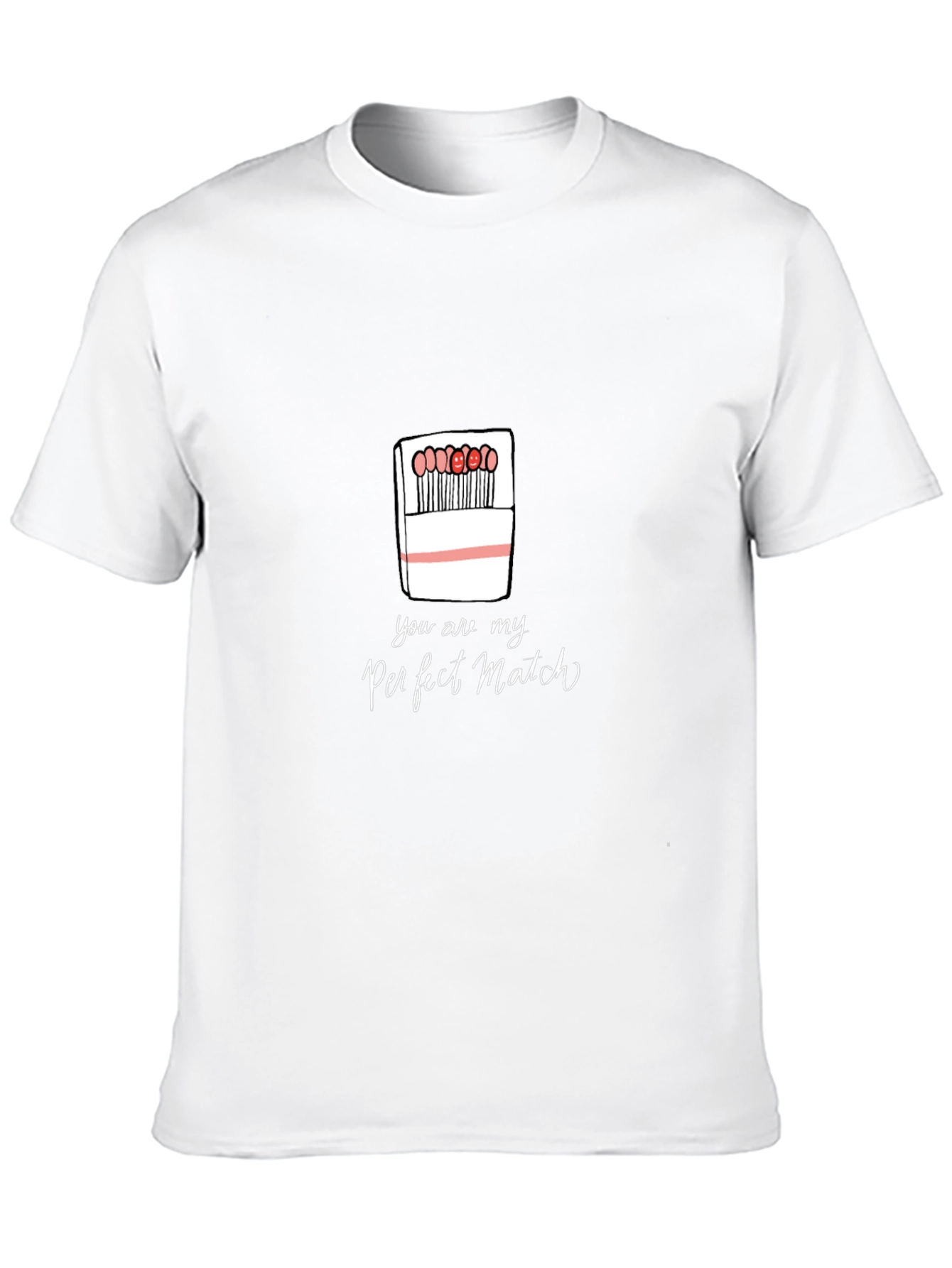 Perfect Match Graphic Tee - Stylish Cotton T-Shirt