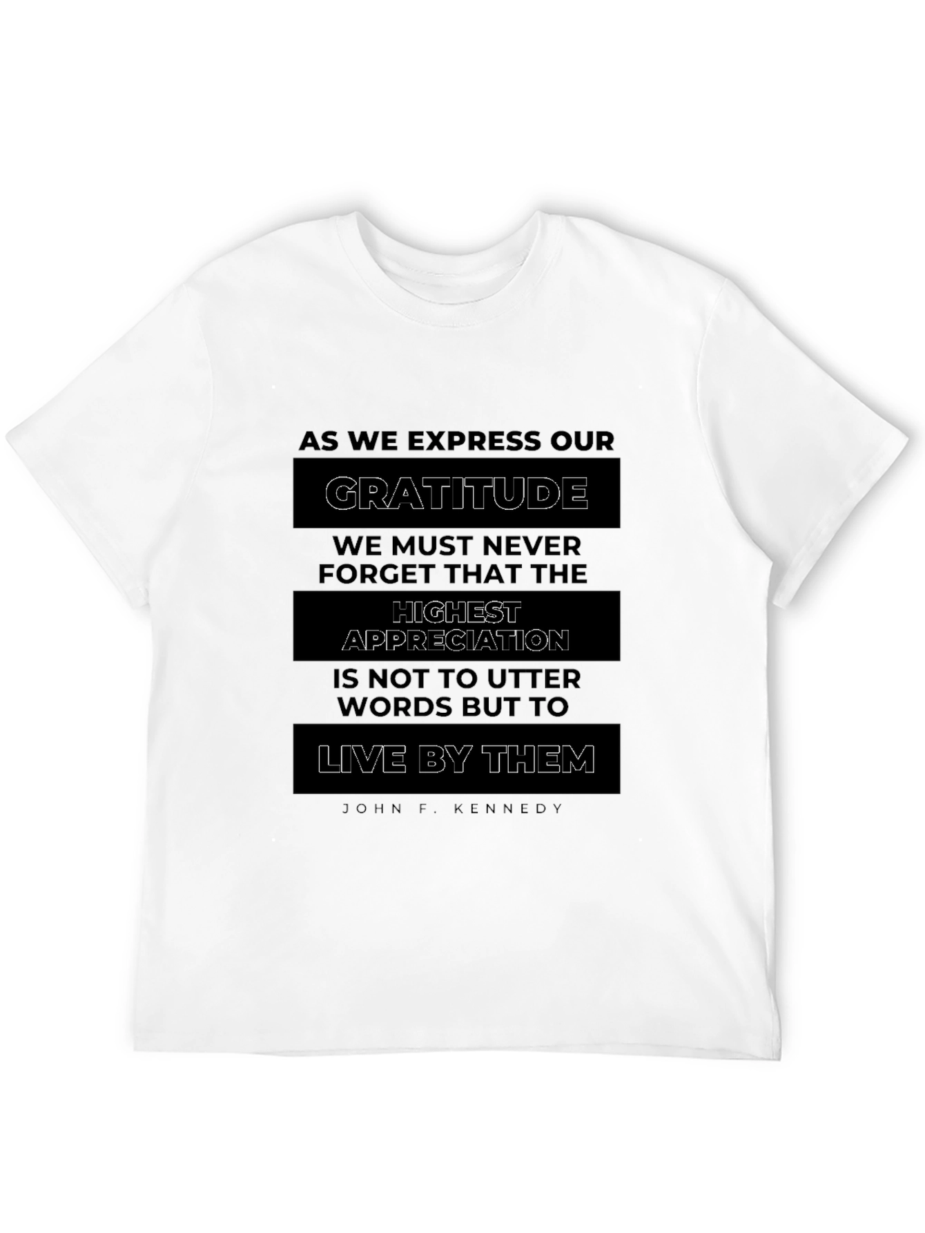 Gratitude Graphic Tee - Live By Them Quote