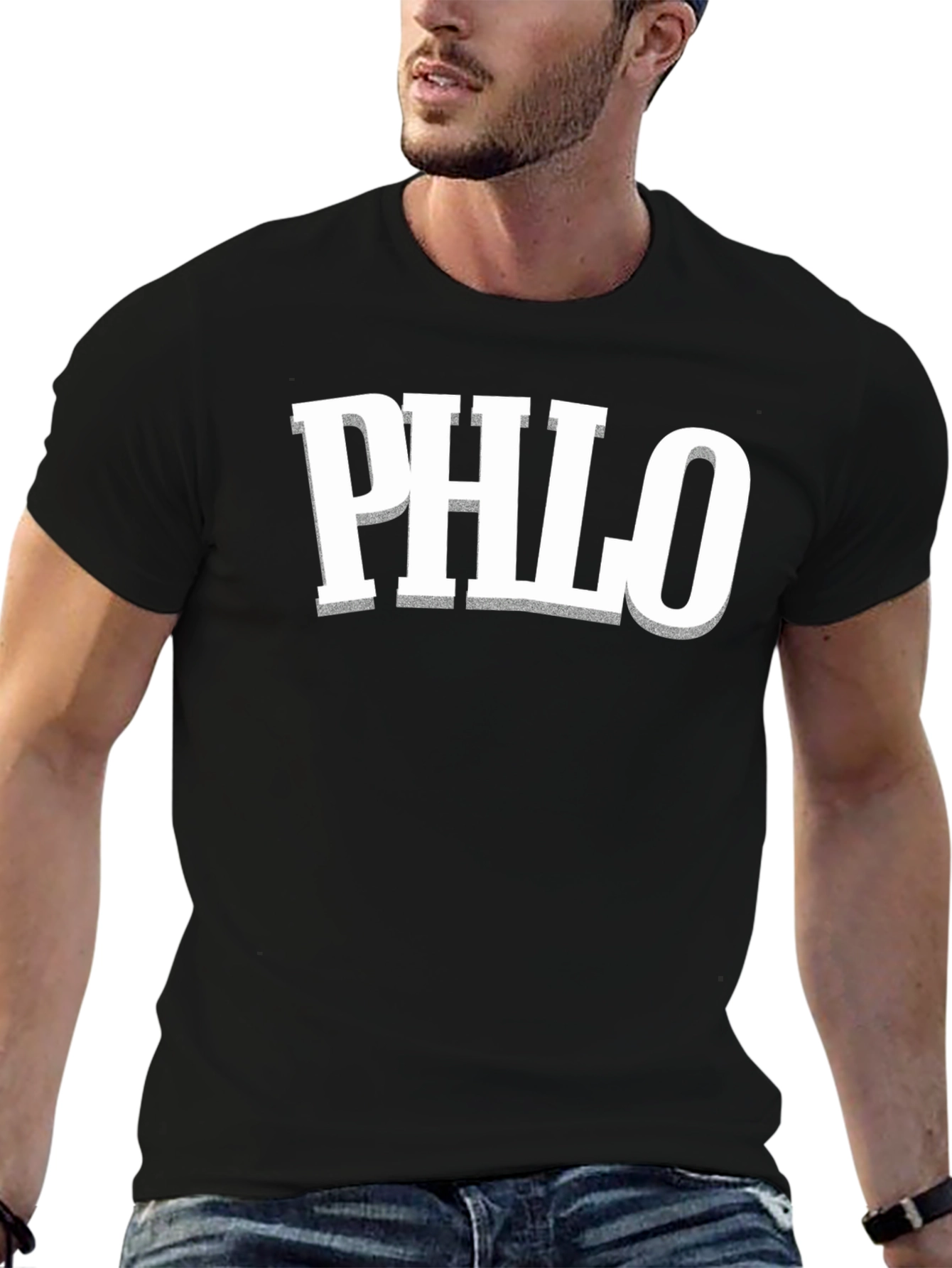 PHLO Graphic Tee - Stylish Black T-Shirt