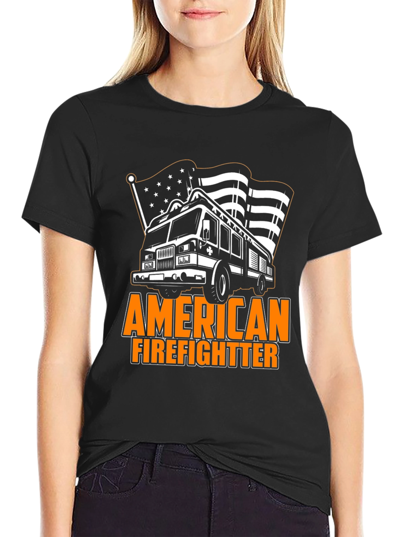 American Firefighter Graphic Tee