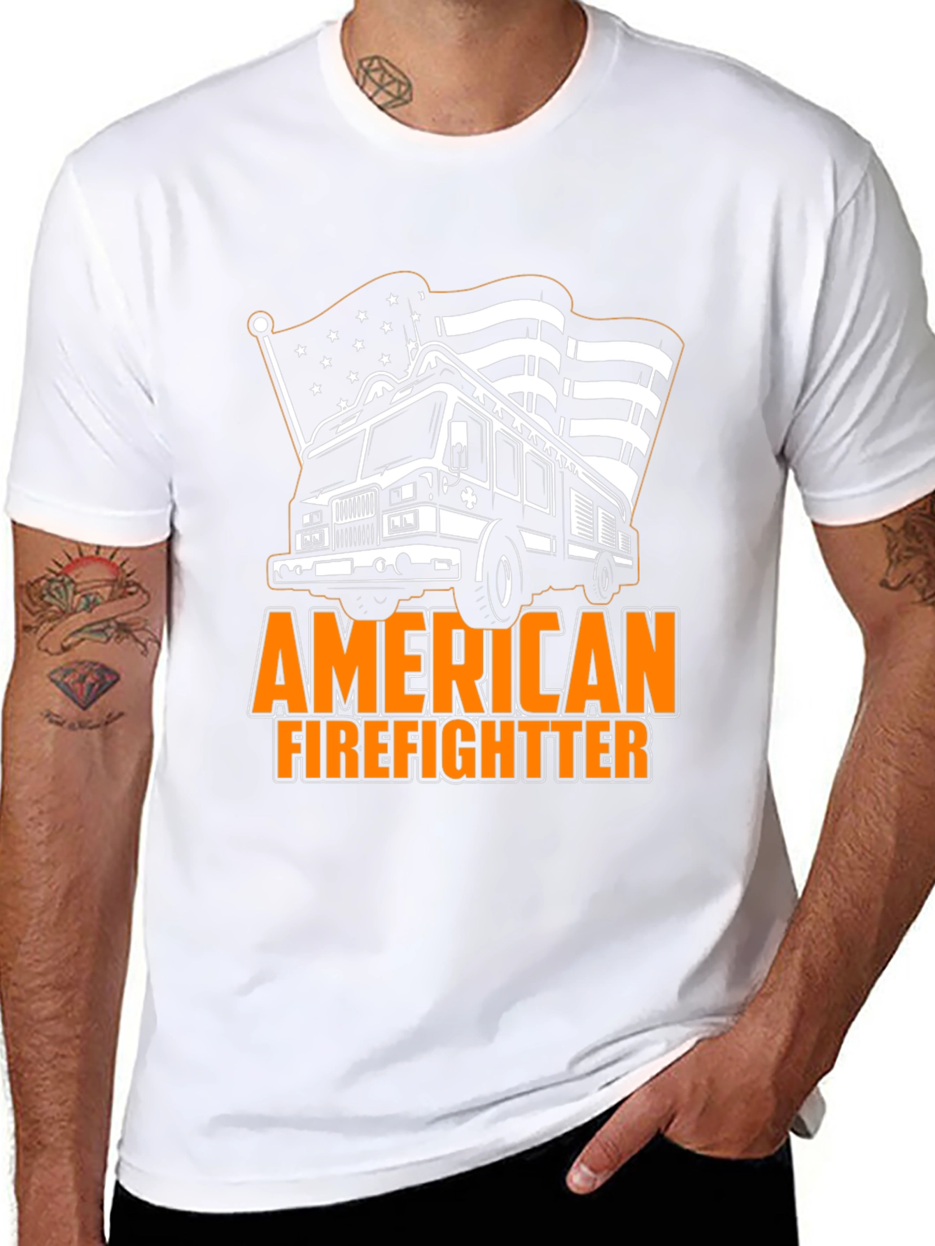 American Firefighter Graphic Tee