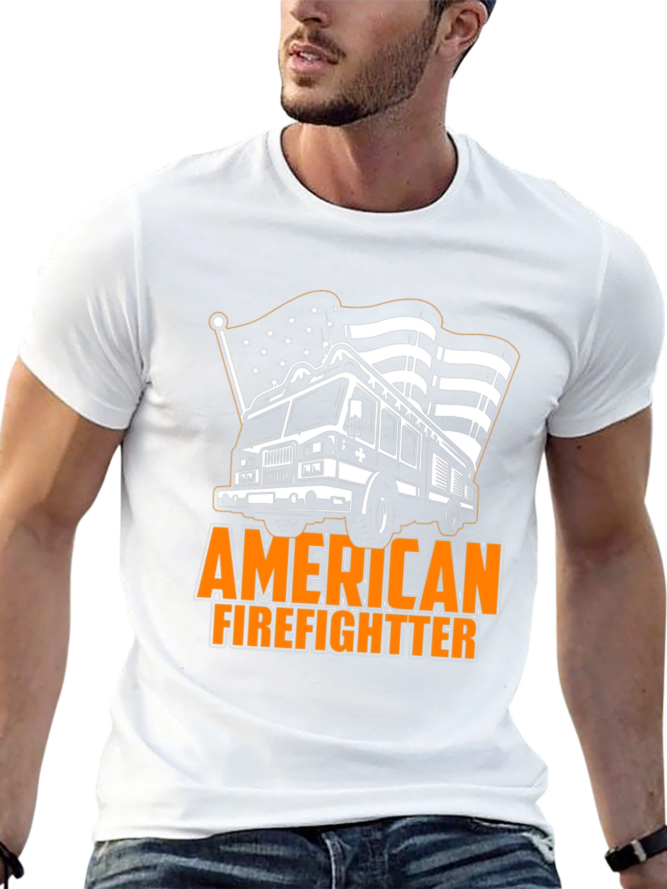 American Firefighter Graphic Tee