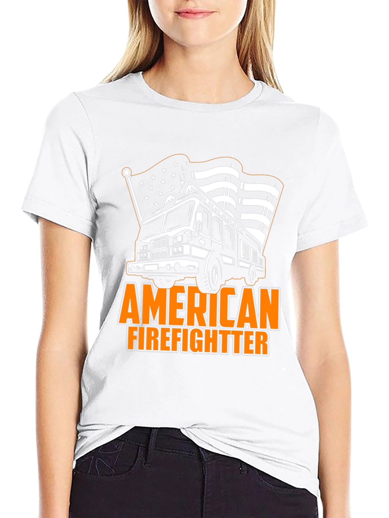 American Firefighter Graphic Tee