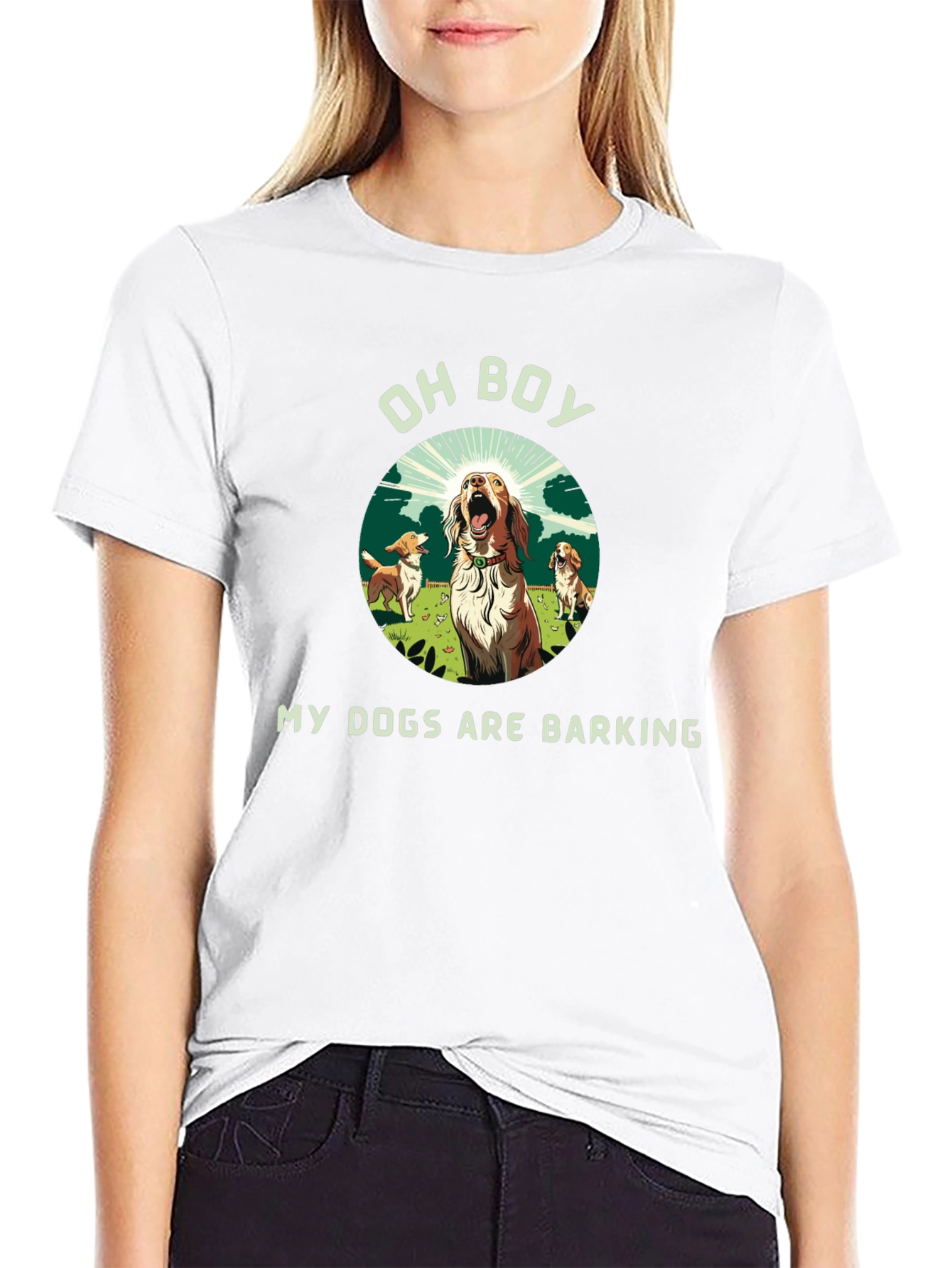 Funny My Dogs Are Barking Graphic Tee