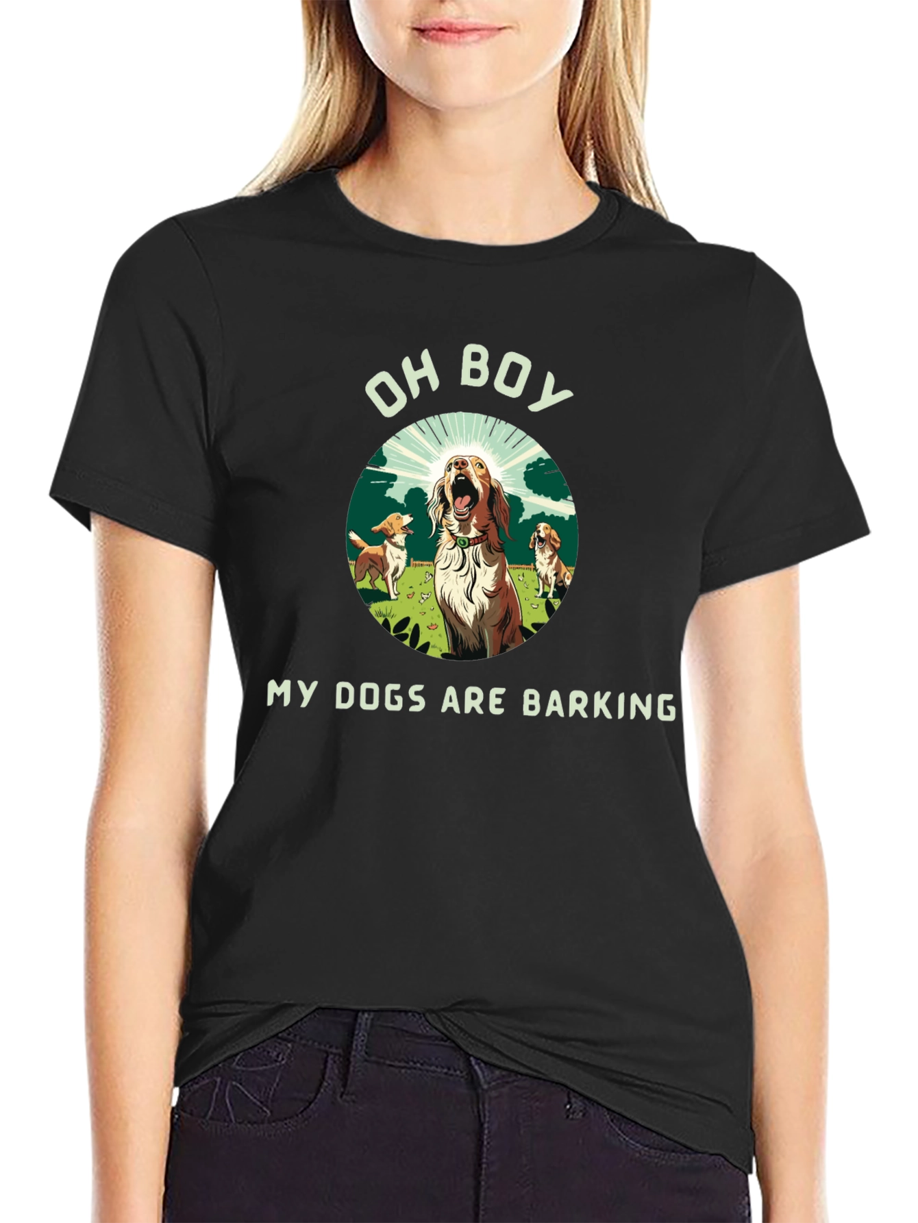 Funny My Dogs Are Barking Graphic Tee