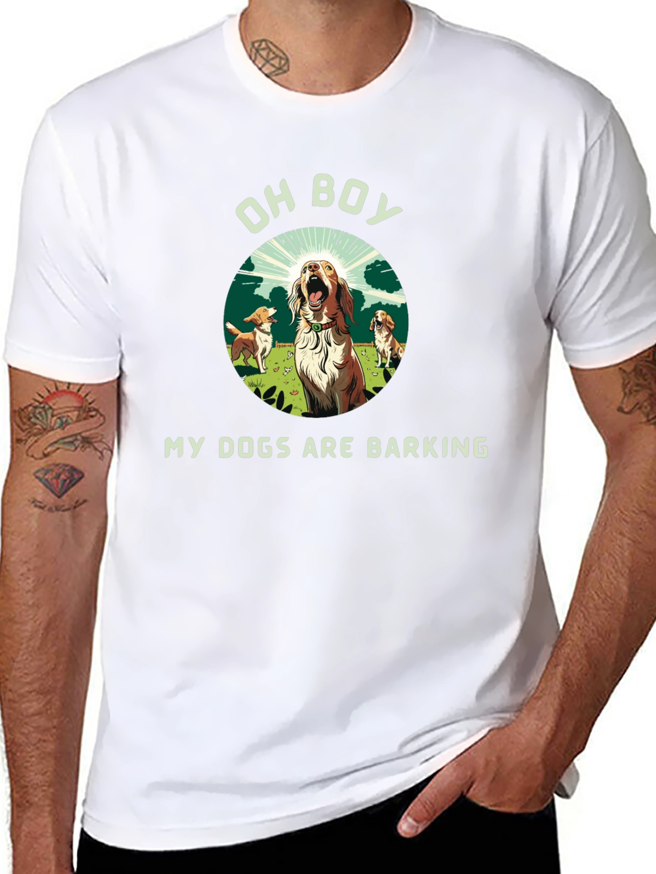 Funny My Dogs Are Barking Graphic Tee