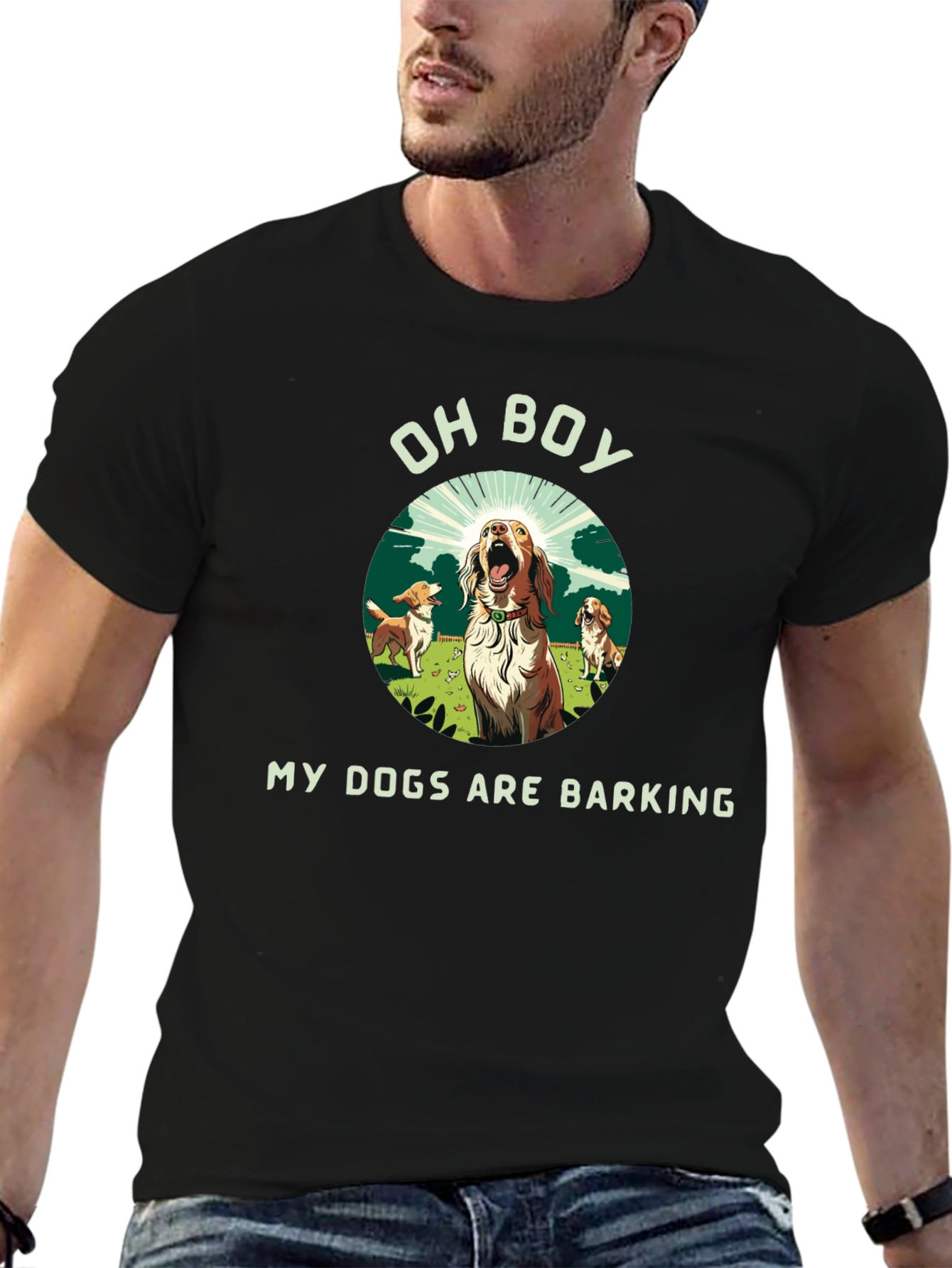 Funny My Dogs Are Barking Graphic Tee