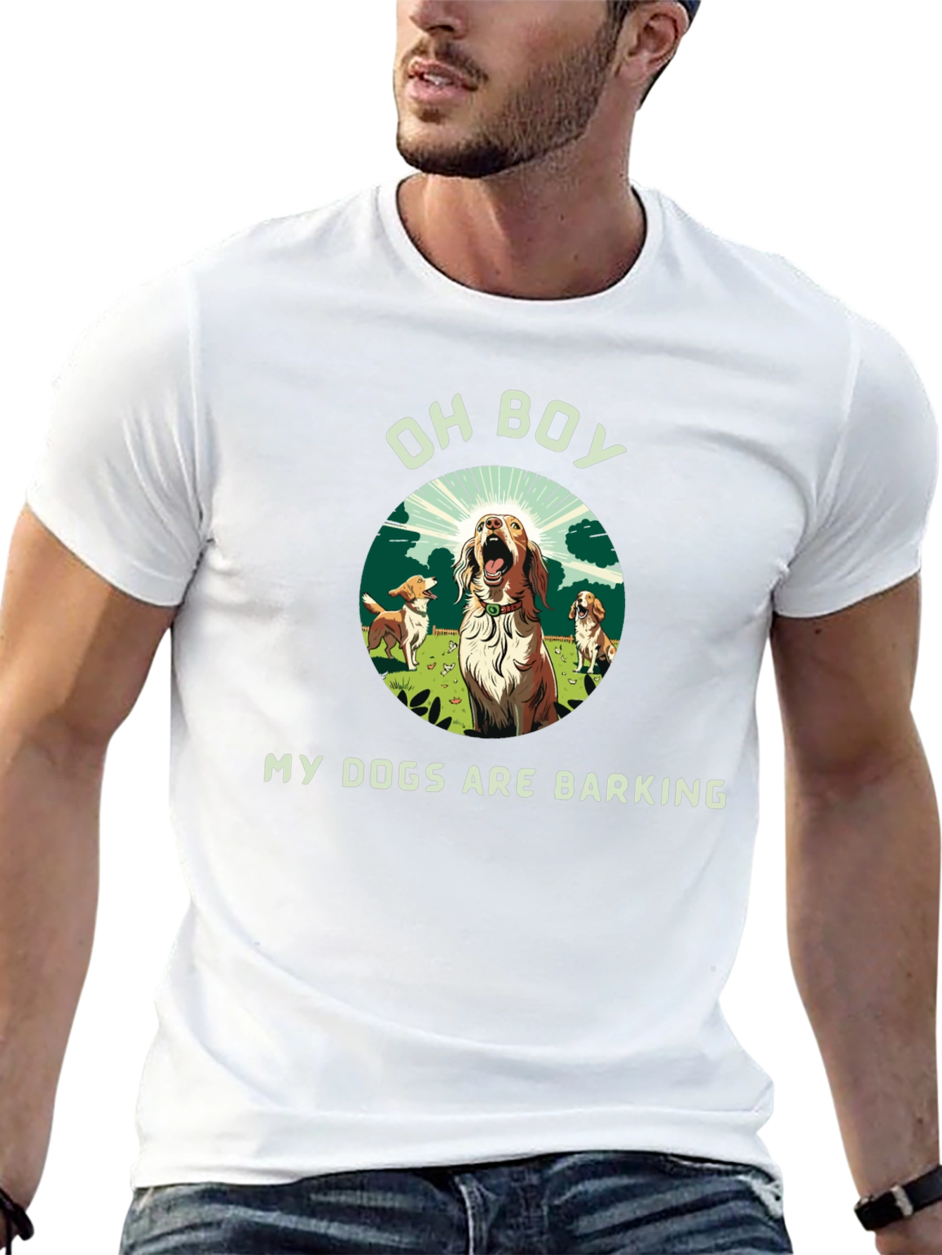 Funny My Dogs Are Barking Graphic Tee