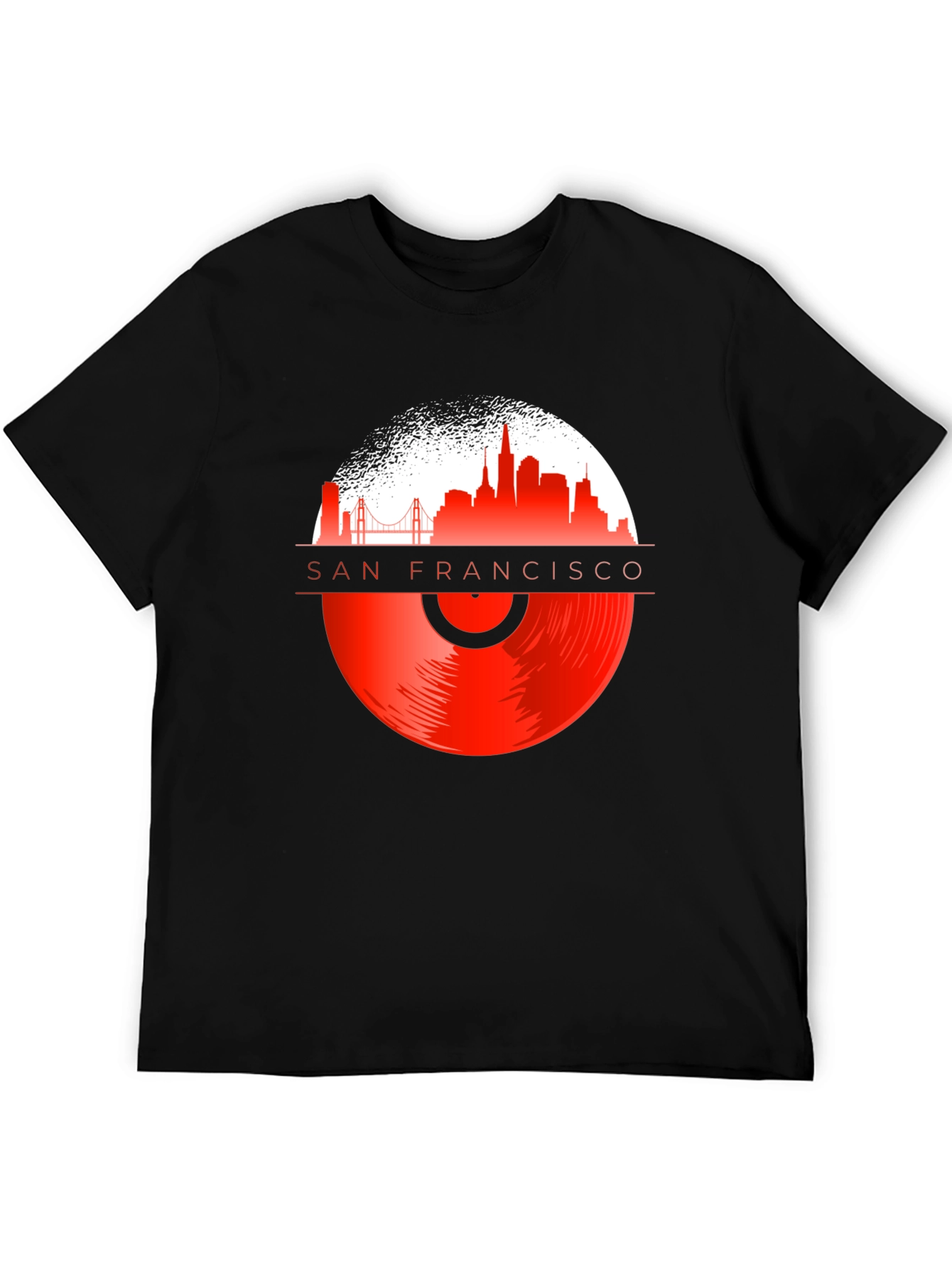 San Francisco Vinyl Record T-Shirt