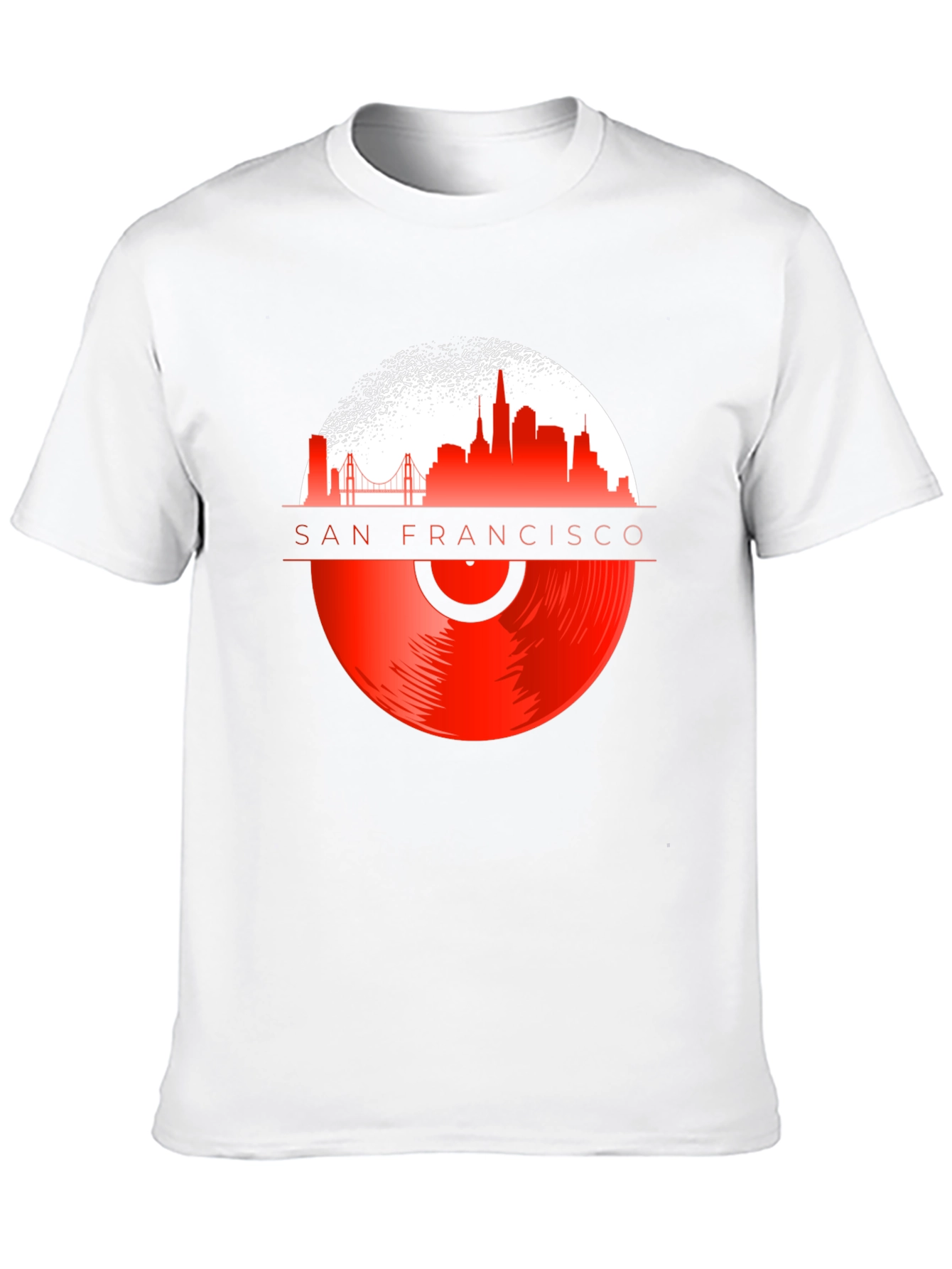 San Francisco Vinyl Record T-Shirt
