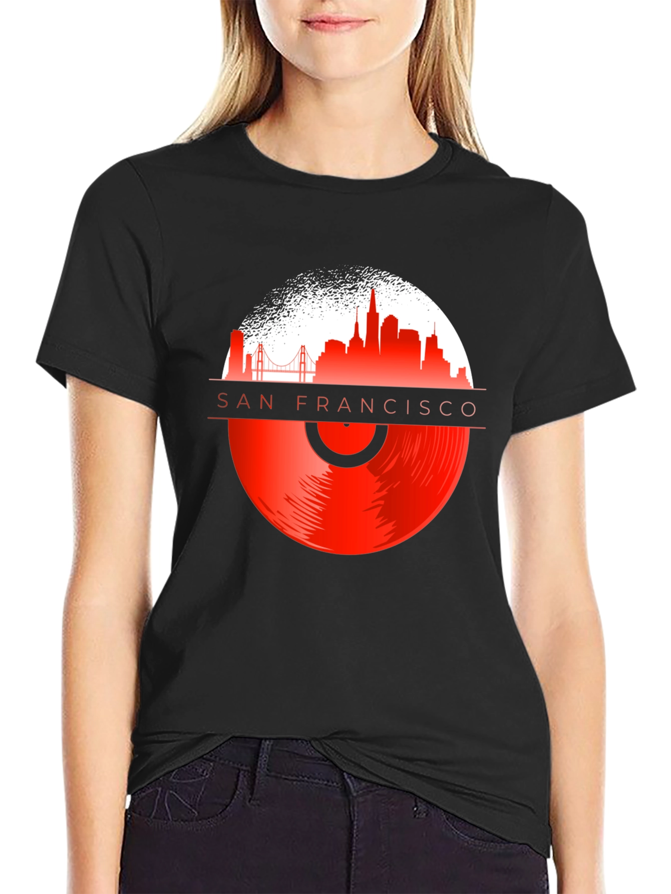 San Francisco Vinyl Record T-Shirt