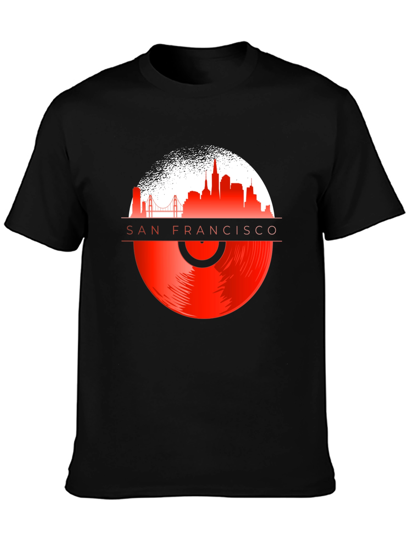 San Francisco Vinyl Record T-Shirt