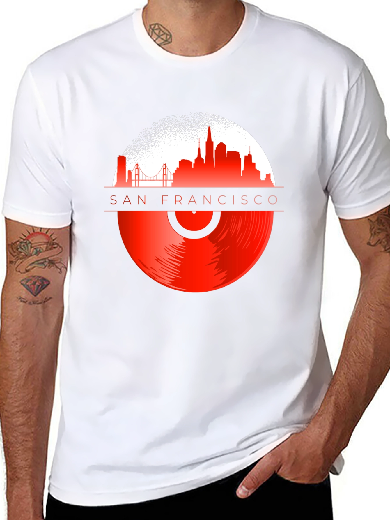 San Francisco Vinyl Record T-Shirt