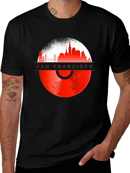 San Francisco Vinyl Record T-Shirt