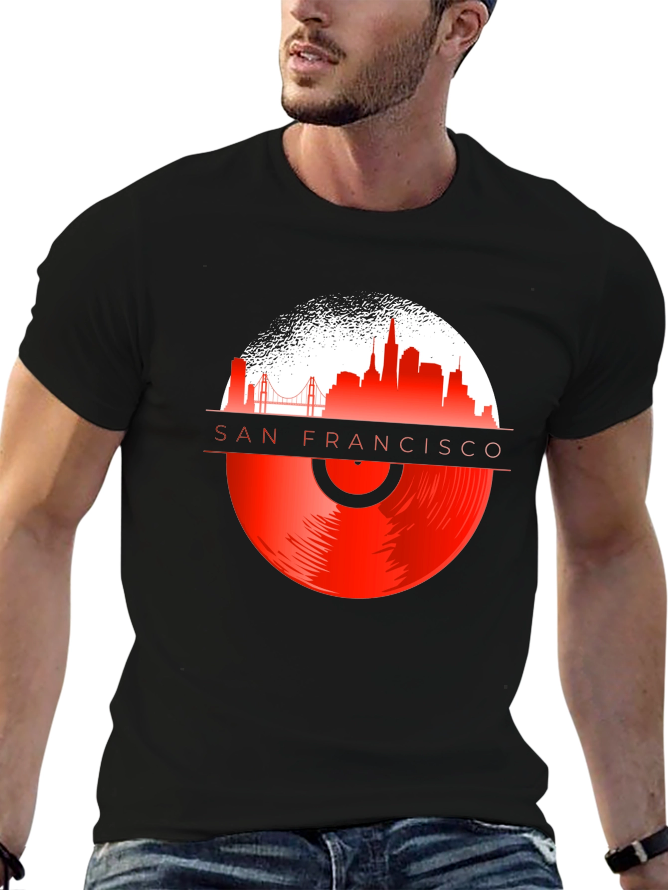 San Francisco Vinyl Record T-Shirt