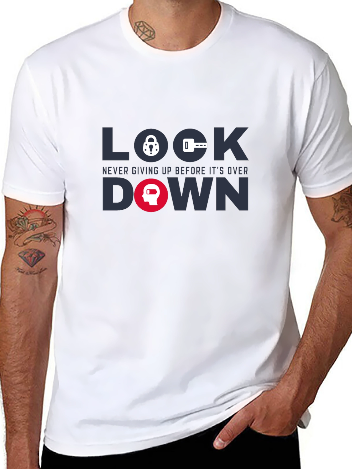 Lockdown Graphic Tee - Never Giving Up T-Shirt