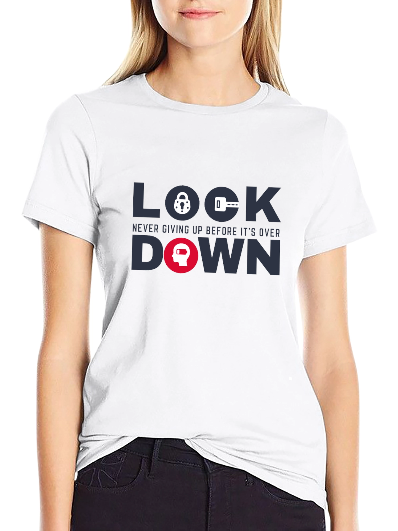 Lockdown Graphic Tee - Never Giving Up T-Shirt
