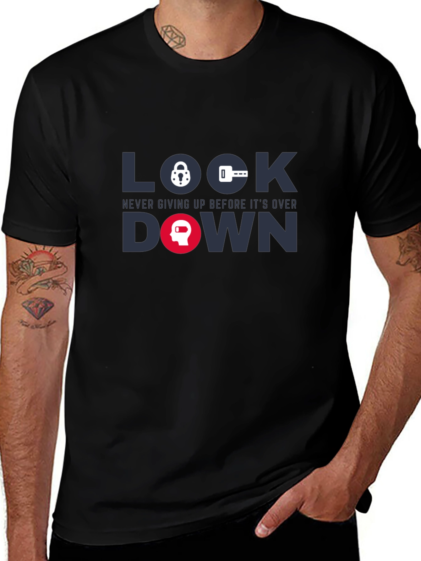 Lockdown Graphic Tee - Never Giving Up T-Shirt