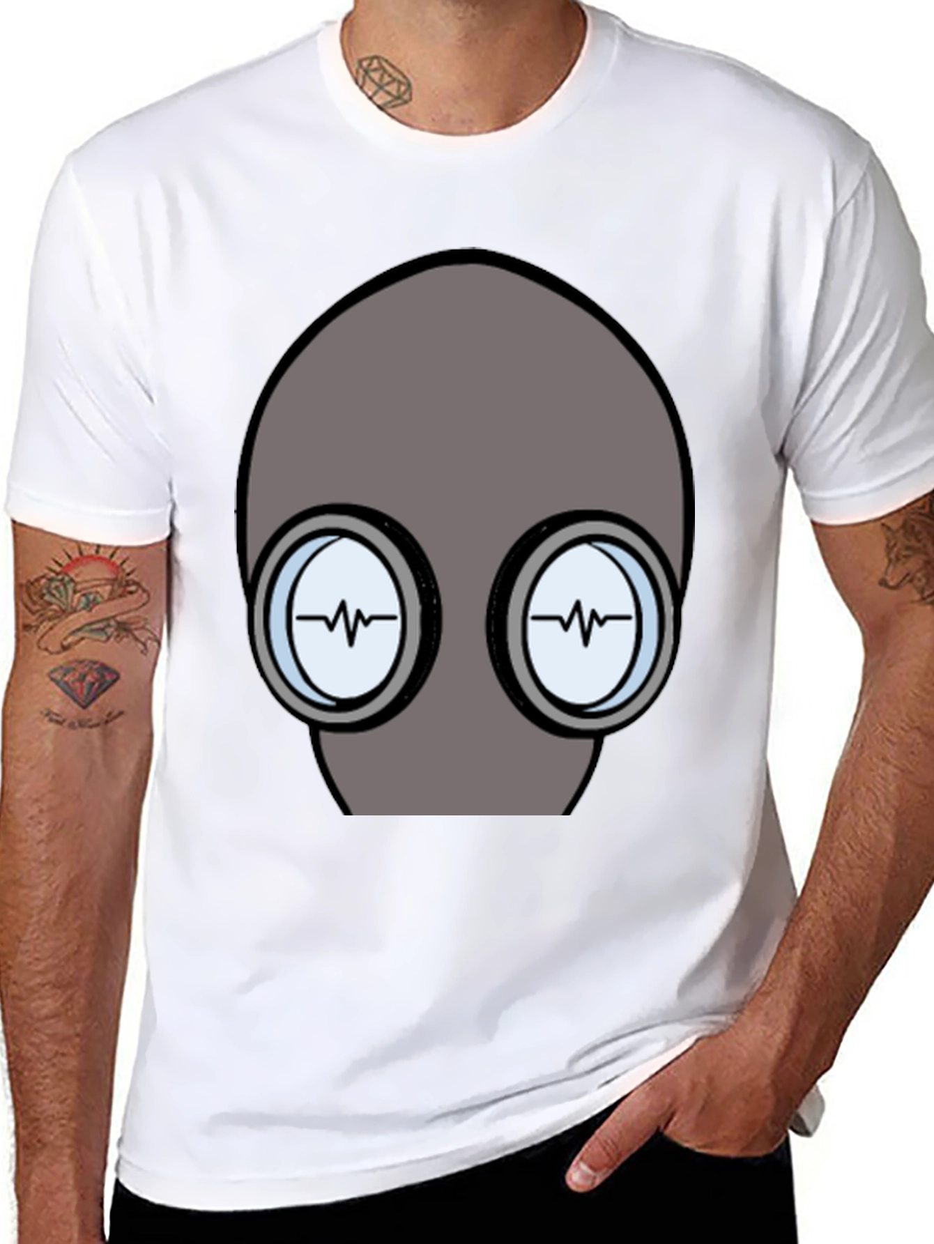 Cool Gray Alien T-Shirt