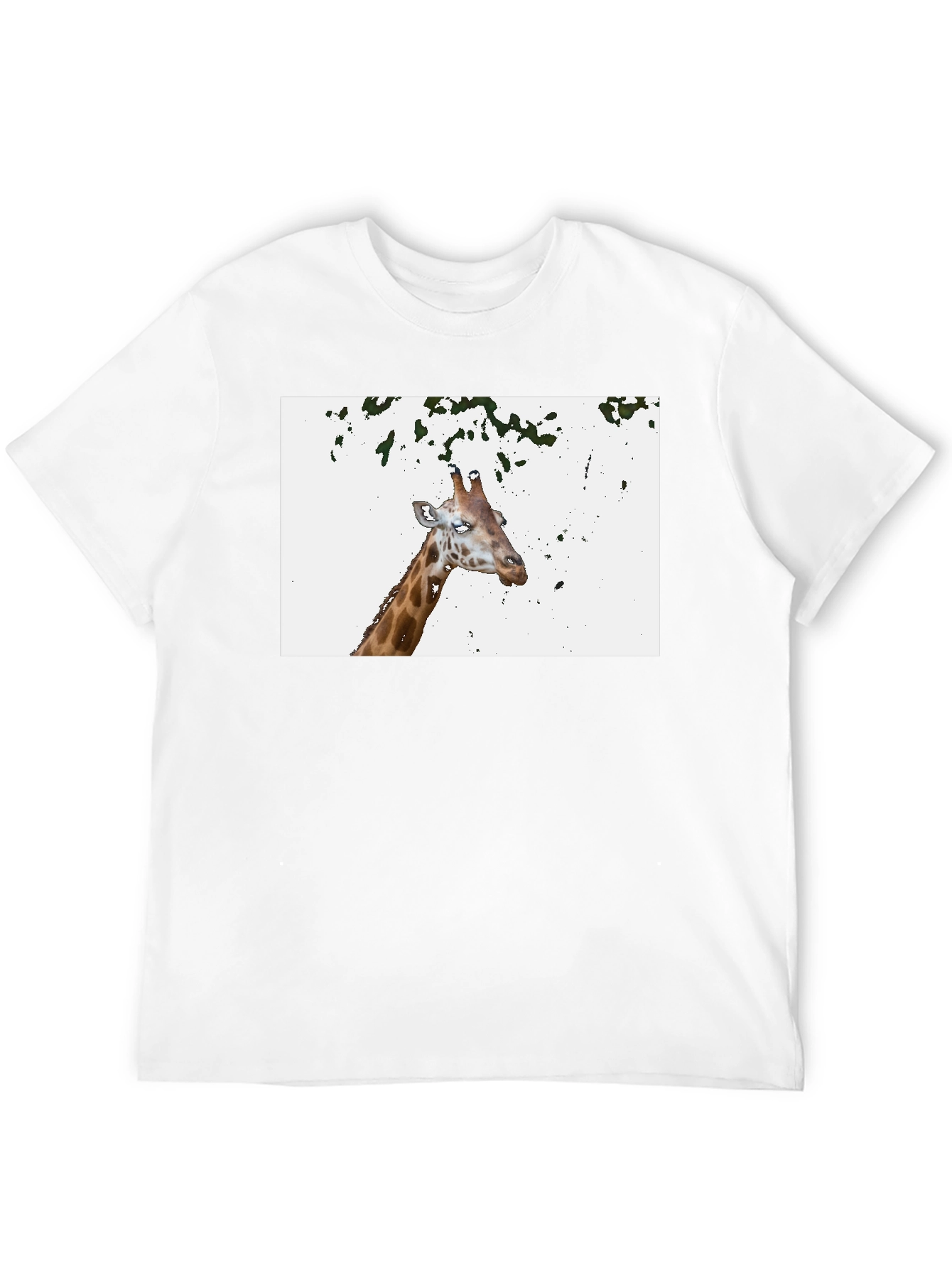 Giraffe Graphic Tee - Casual Black T-Shirt