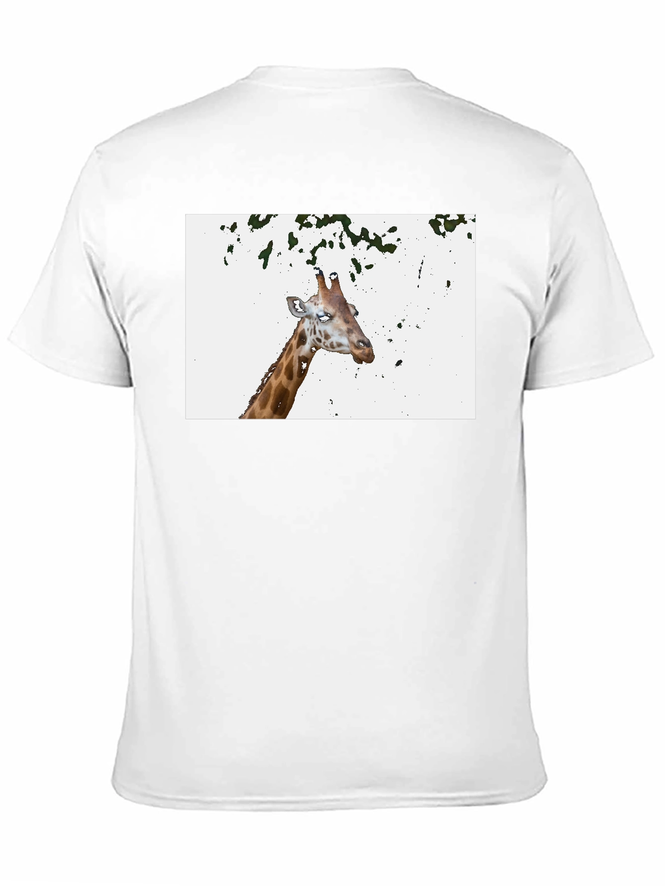 Giraffe Graphic Tee - Casual Black T-Shirt