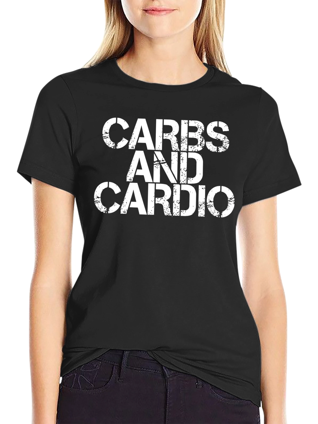 Carbs and Cardio Graphic T-Shirt - Gym Fitness Tee