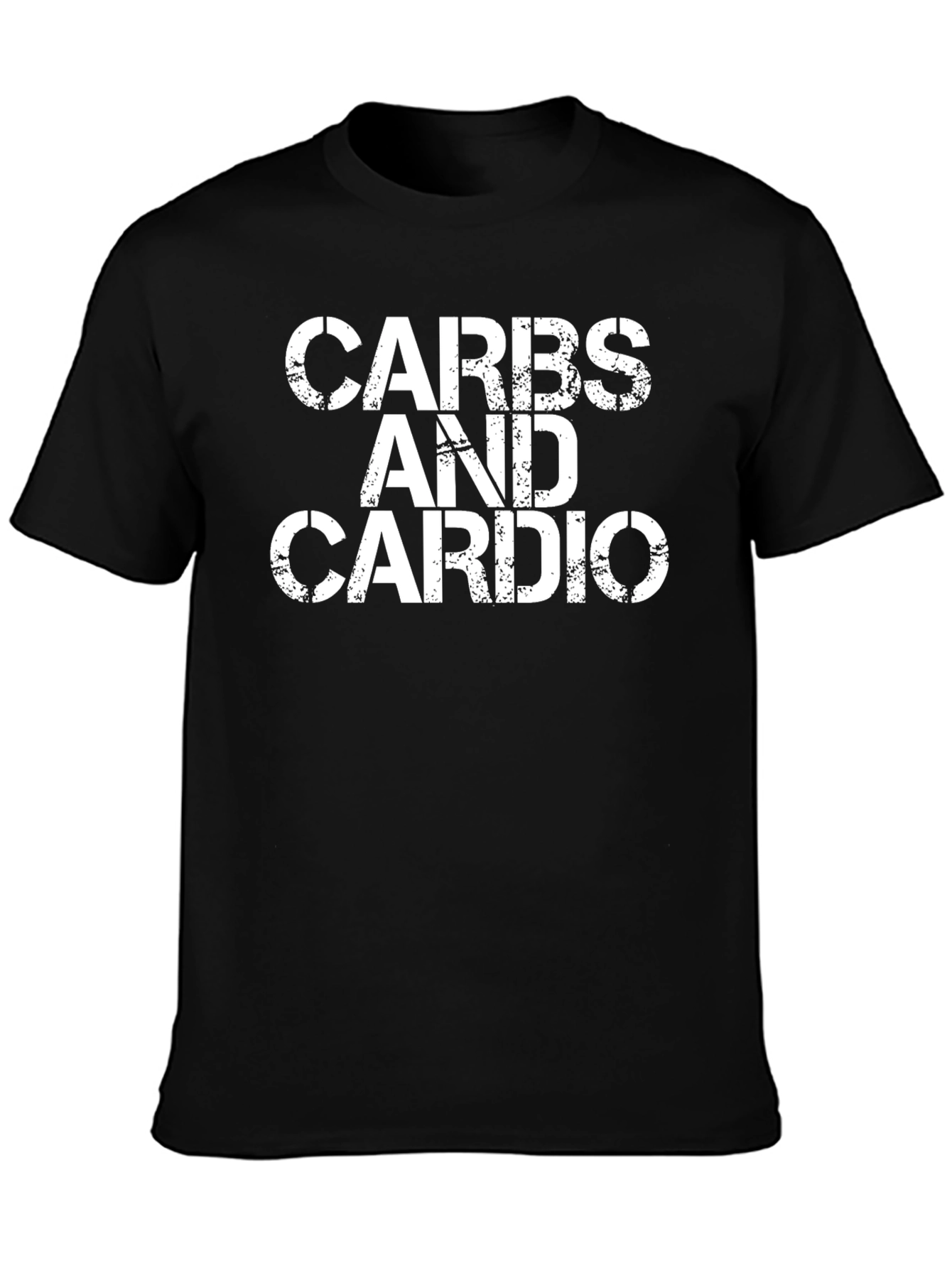 Carbs and Cardio Graphic T-Shirt - Gym Fitness Tee