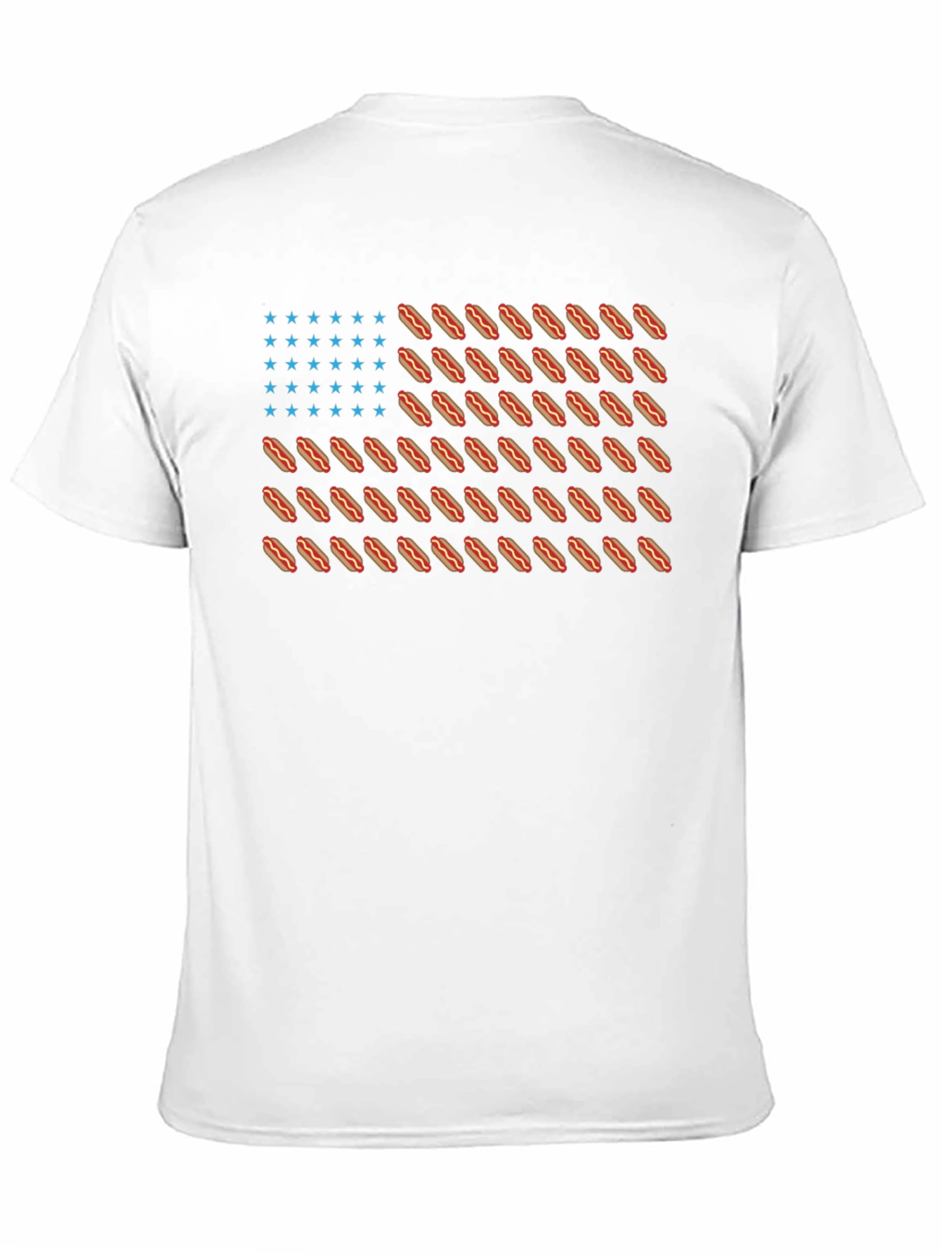 Hot Dog Flag Graphic T-Shirt