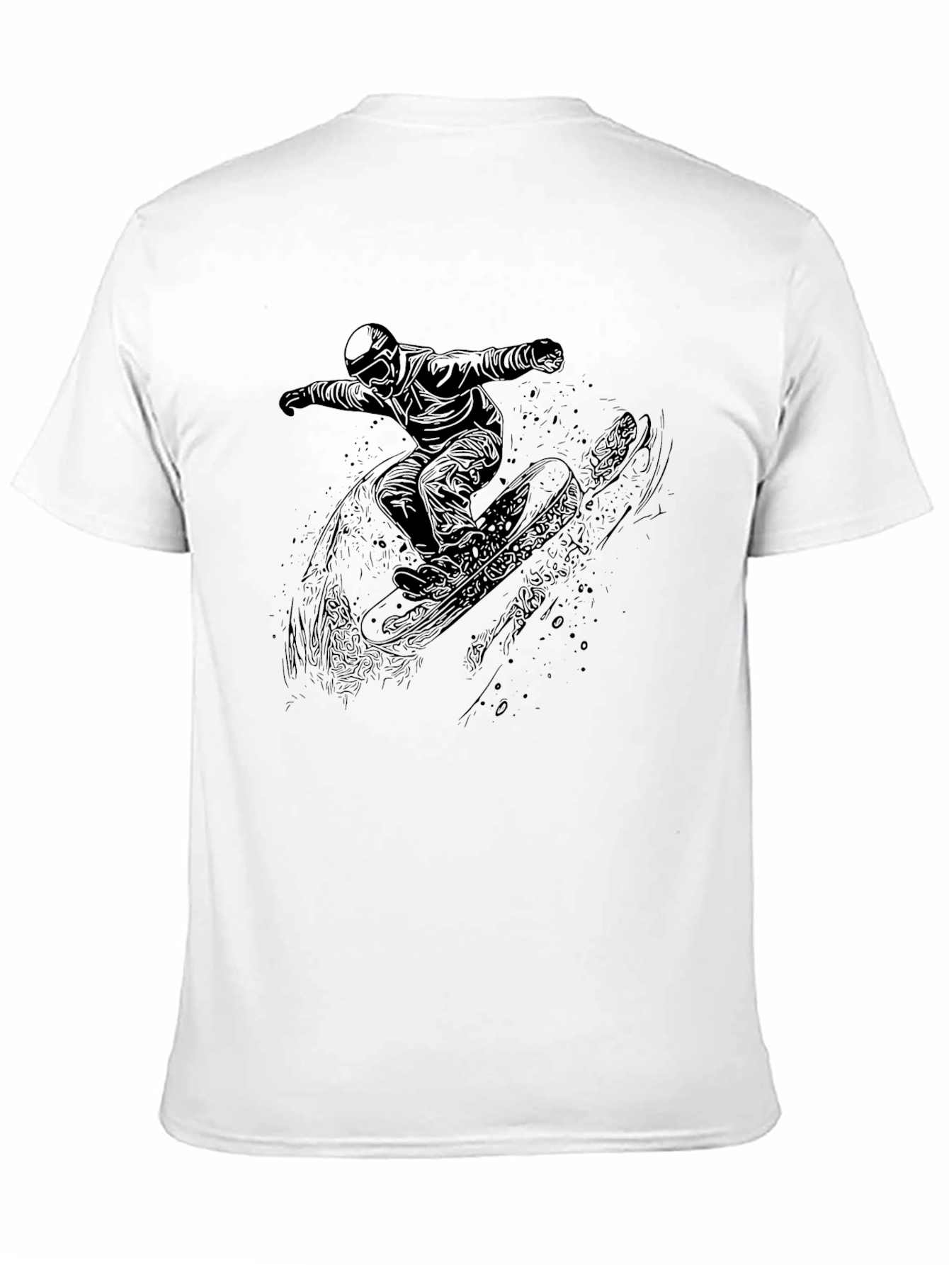 Black Snowboarder Graphic T-Shirt