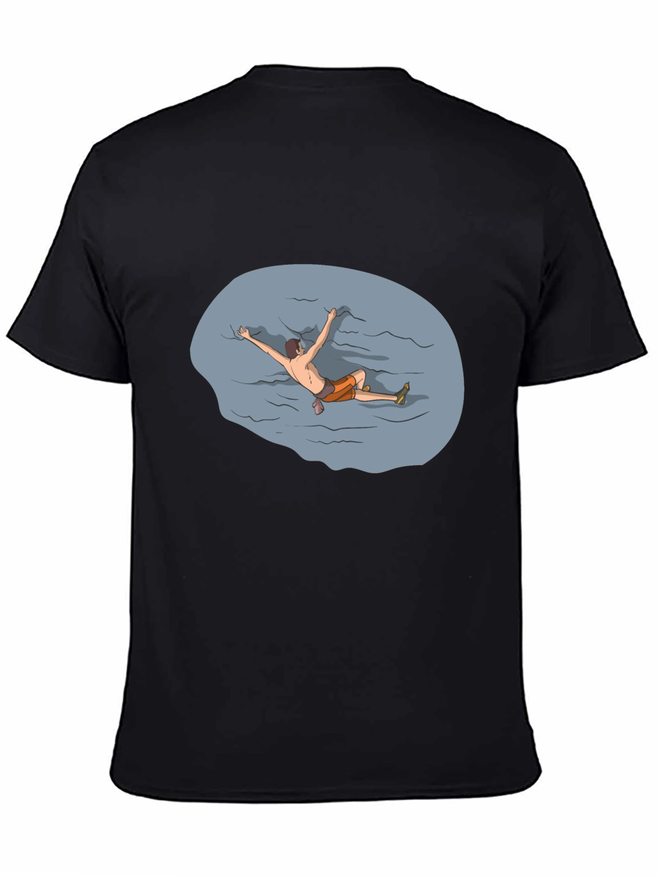 Climber Graphic T-Shirt - Black Crew Neck Tee