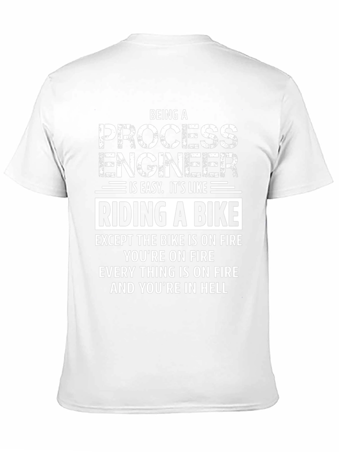 Process Engineer Fire Bike Graphic T-Shirt