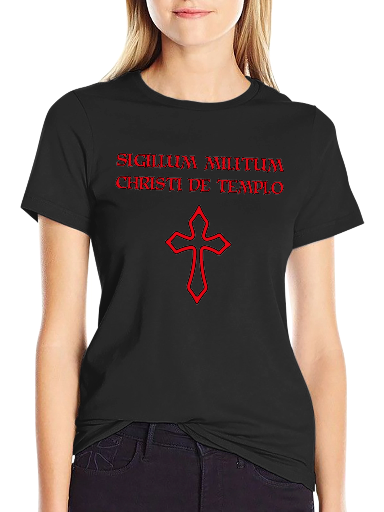 Templar Knight T-Shirt - Red Cross Design