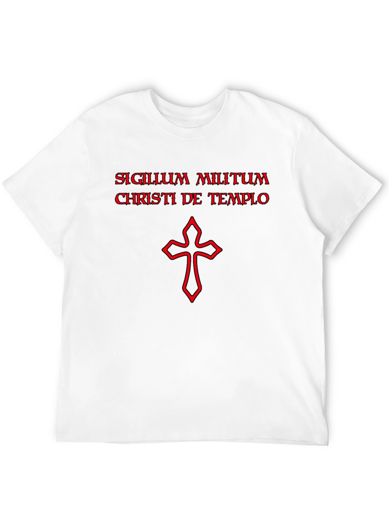Templar Knight T-Shirt - Red Cross Design