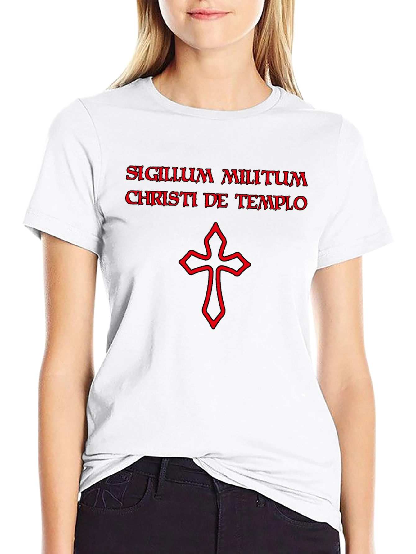 Templar Knight T-Shirt - Red Cross Design
