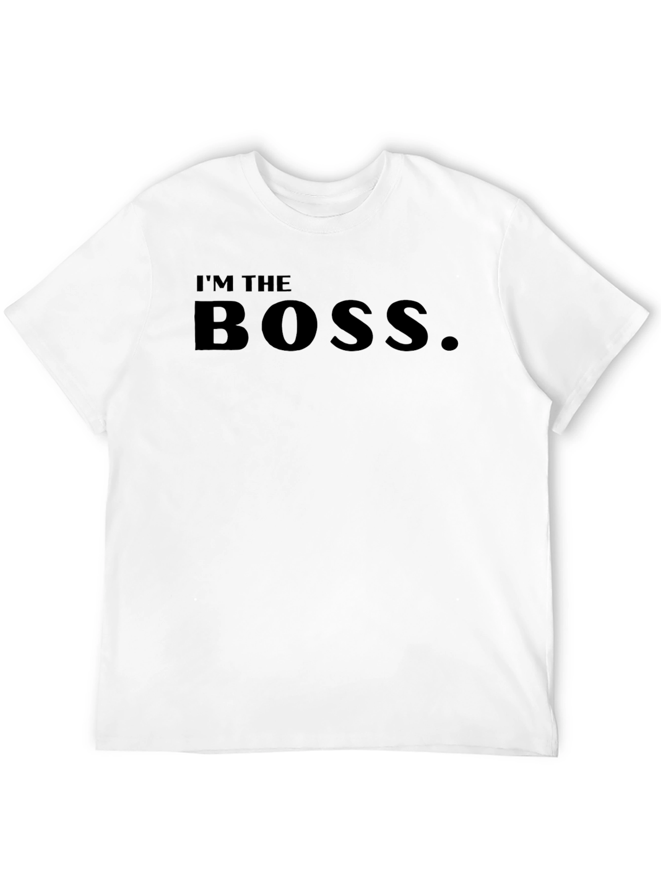 Im The Boss. Black Graphic T-Shirt